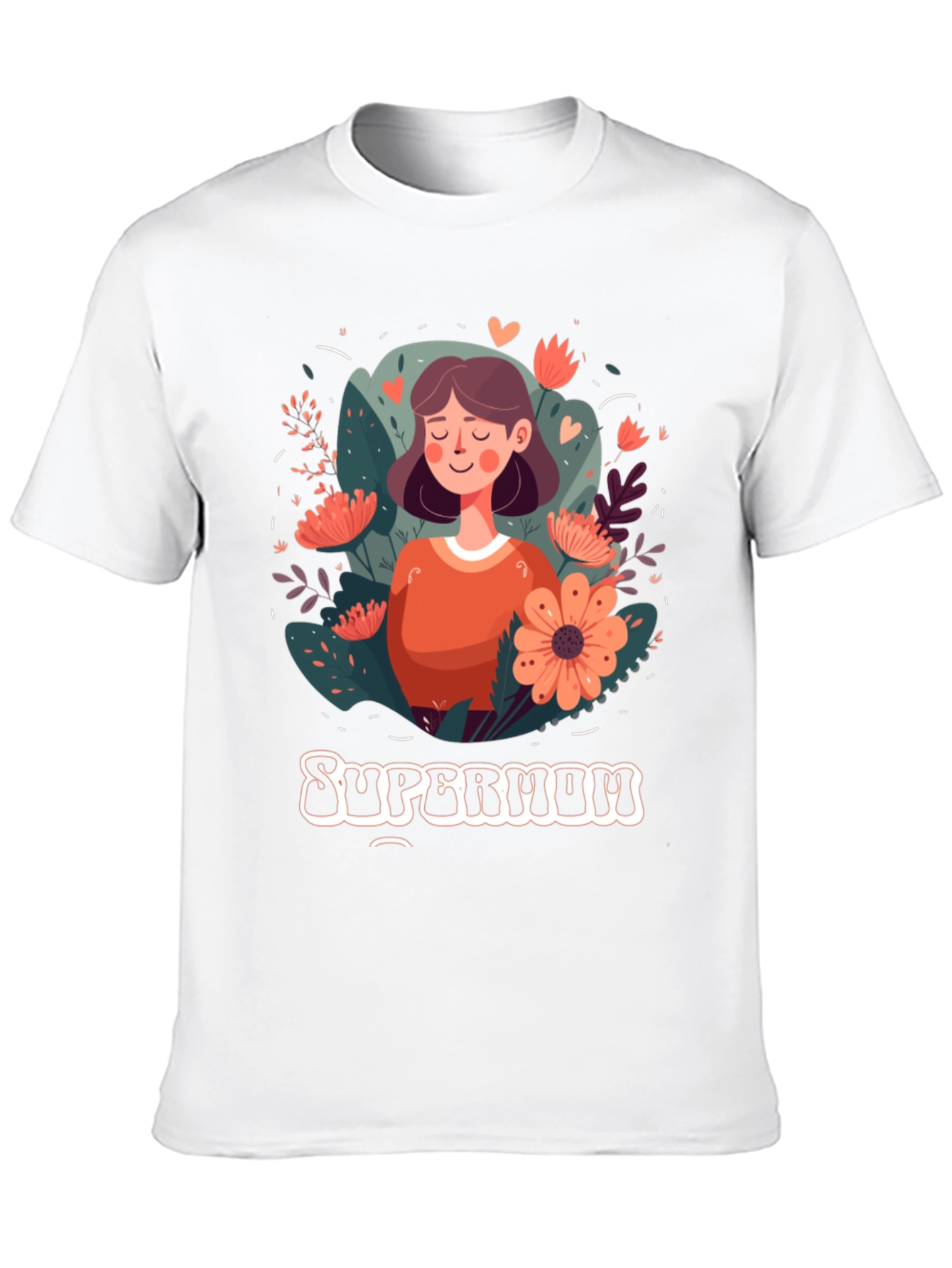 Supermom Graphic Tee - Floral Mothers Day Shirt