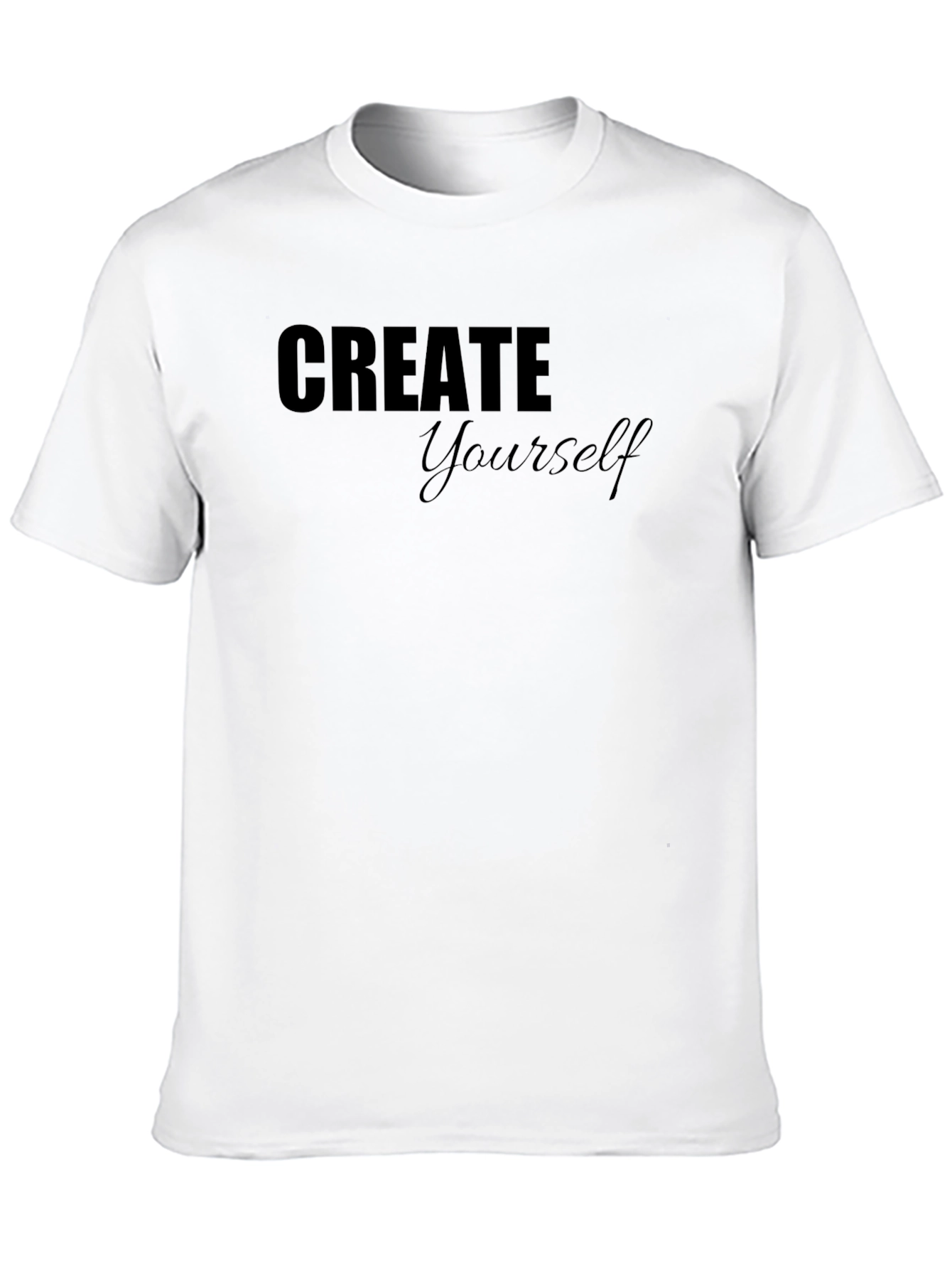 Create Yourself Black Graphic Tee