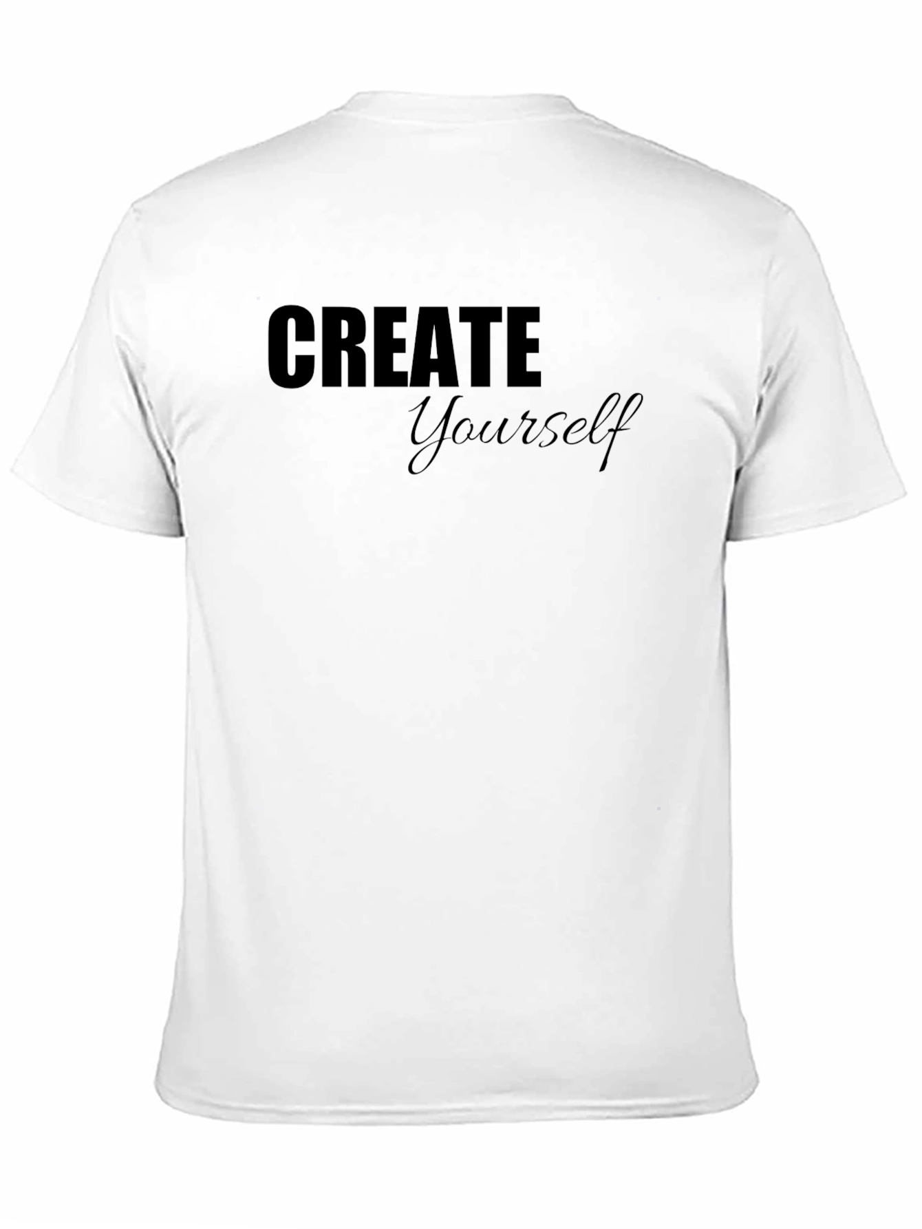 Create Yourself Black Graphic Tee