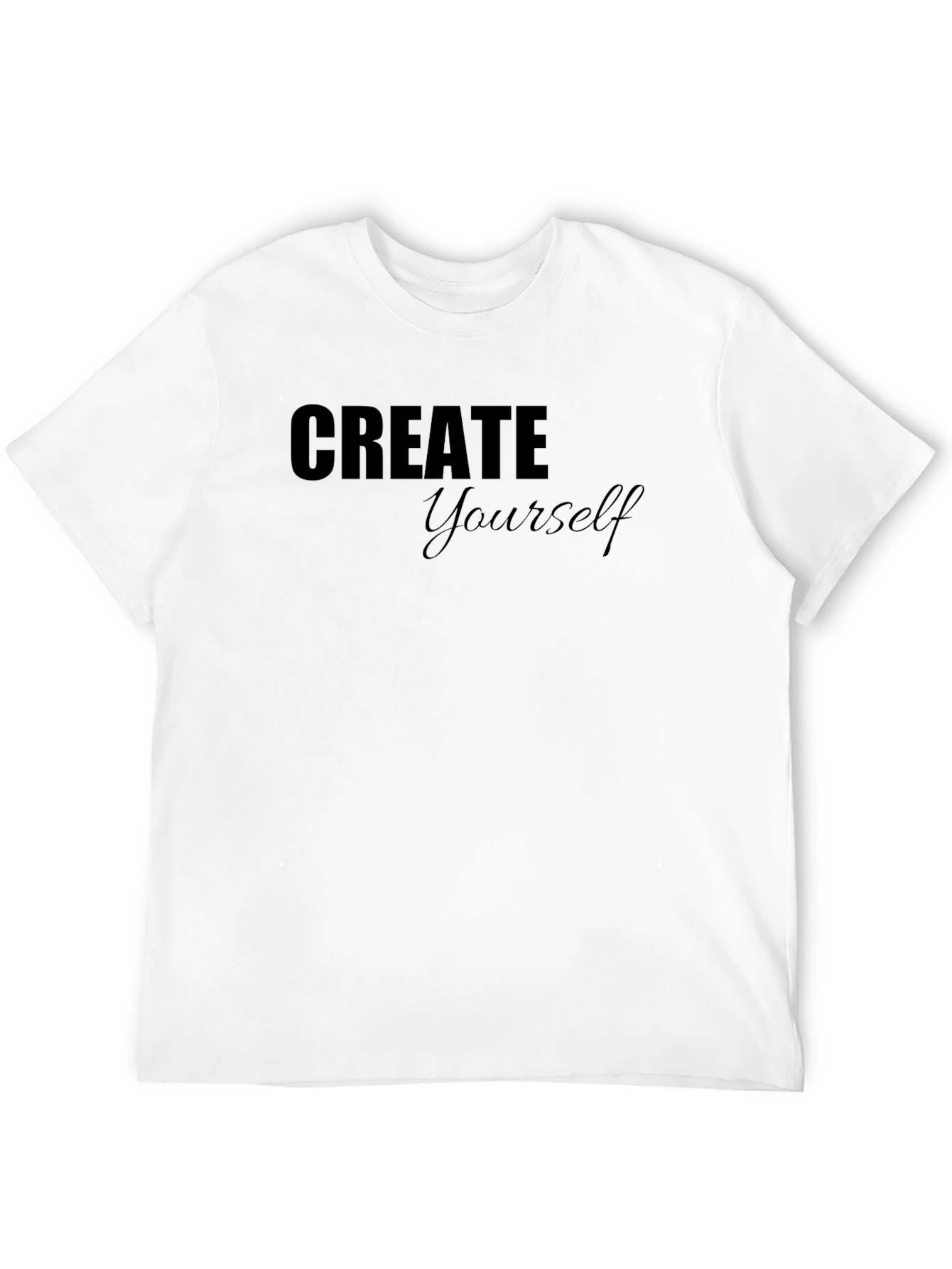 Create Yourself Black Graphic Tee