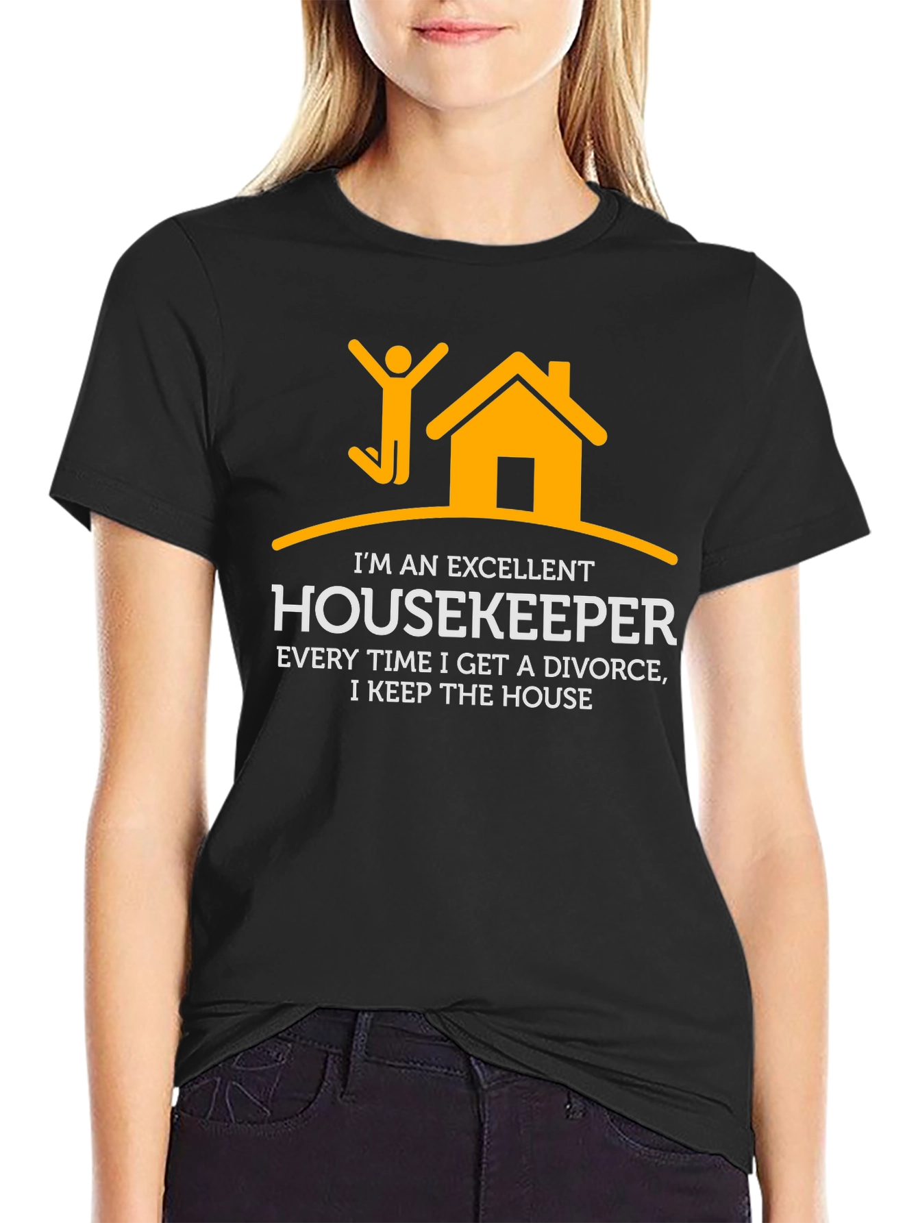 Excellent Housekeeper Divorce Humor T-Shirt