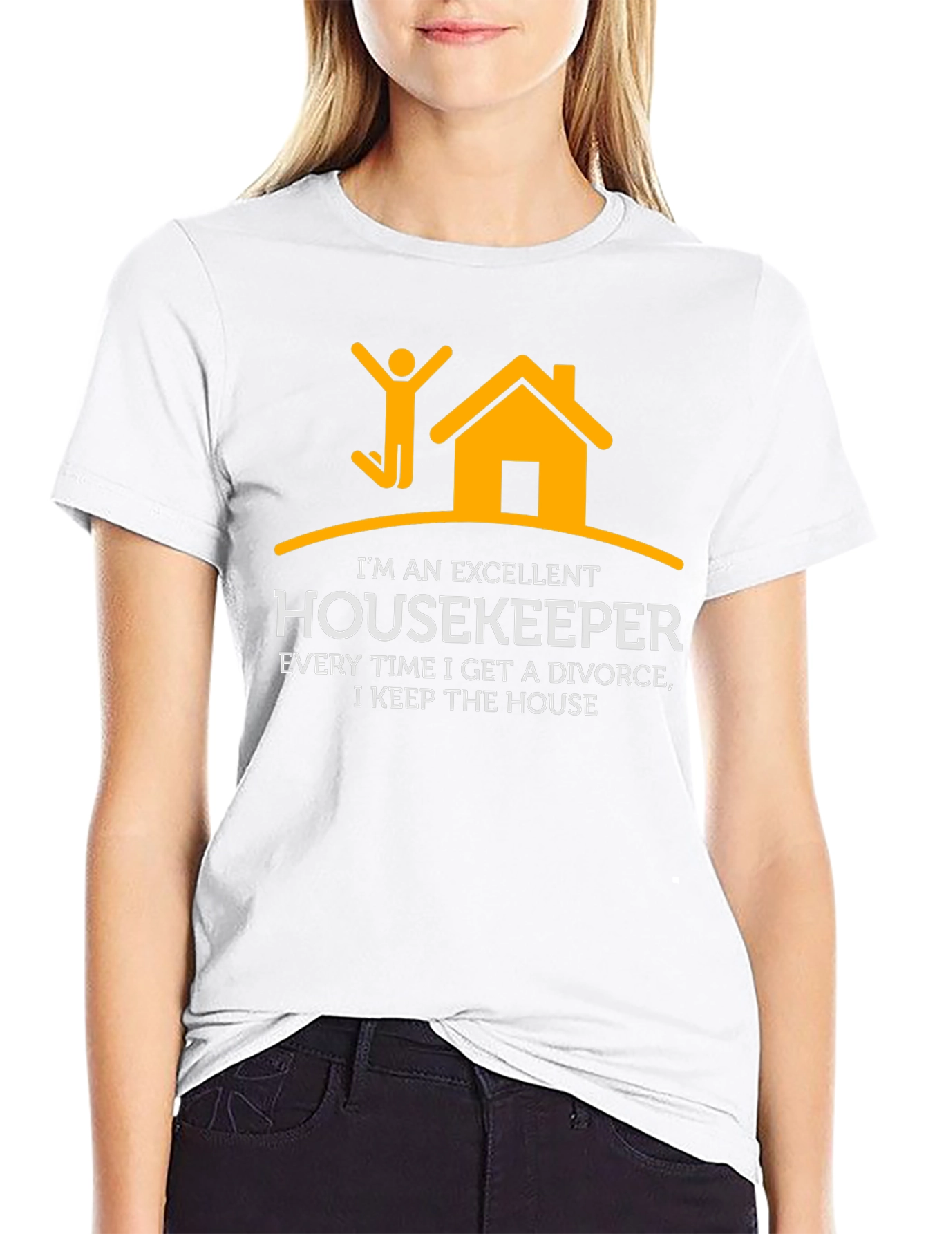 Excellent Housekeeper Divorce Humor T-Shirt