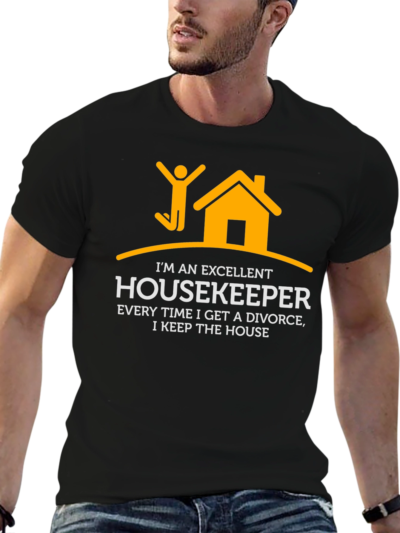 Excellent Housekeeper Divorce Humor T-Shirt