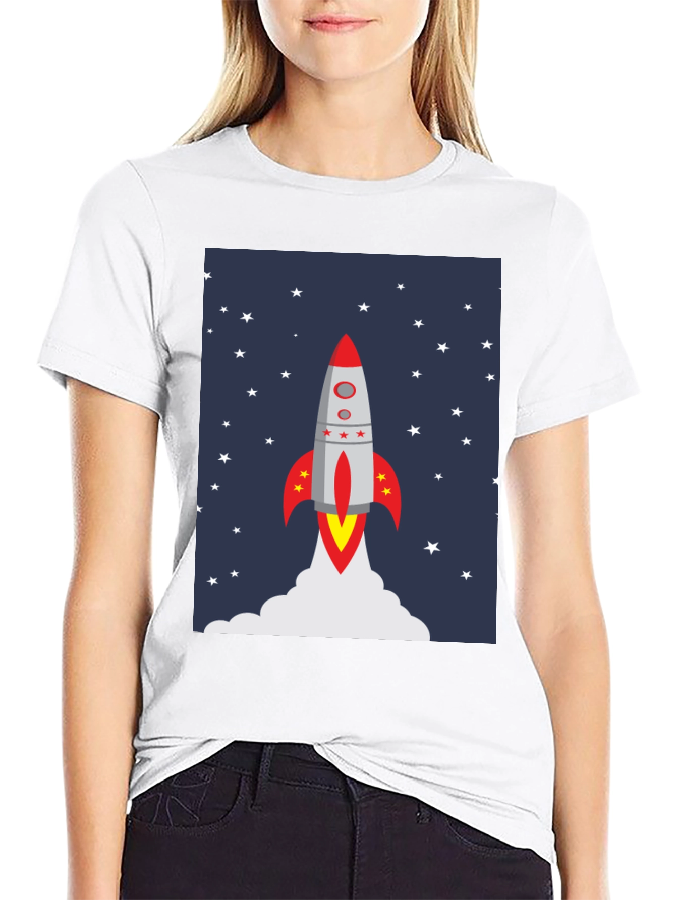 Rocket Launch T-Shirt Space Design