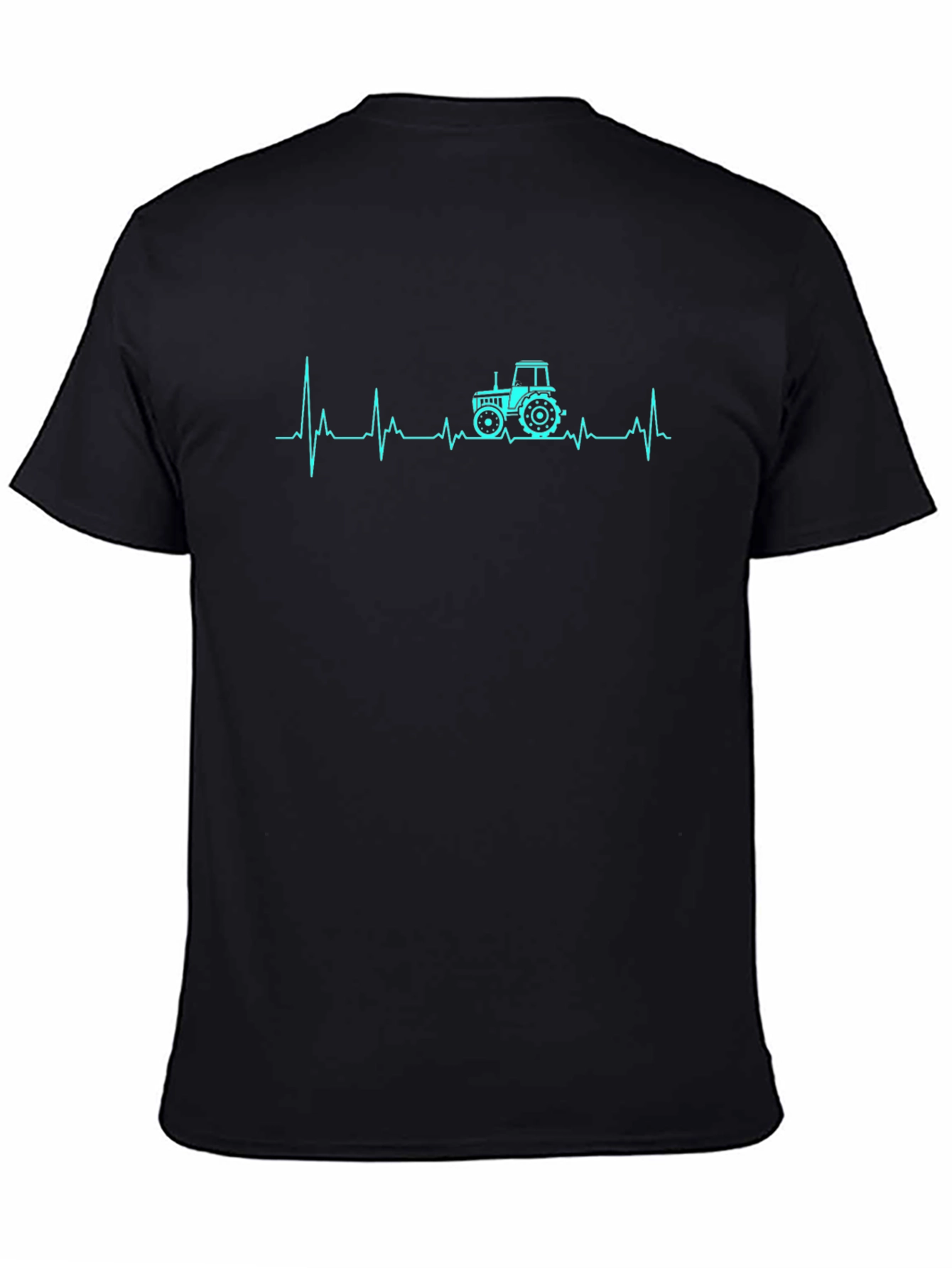 Tractor Heartbeat Graphic Tee - Black