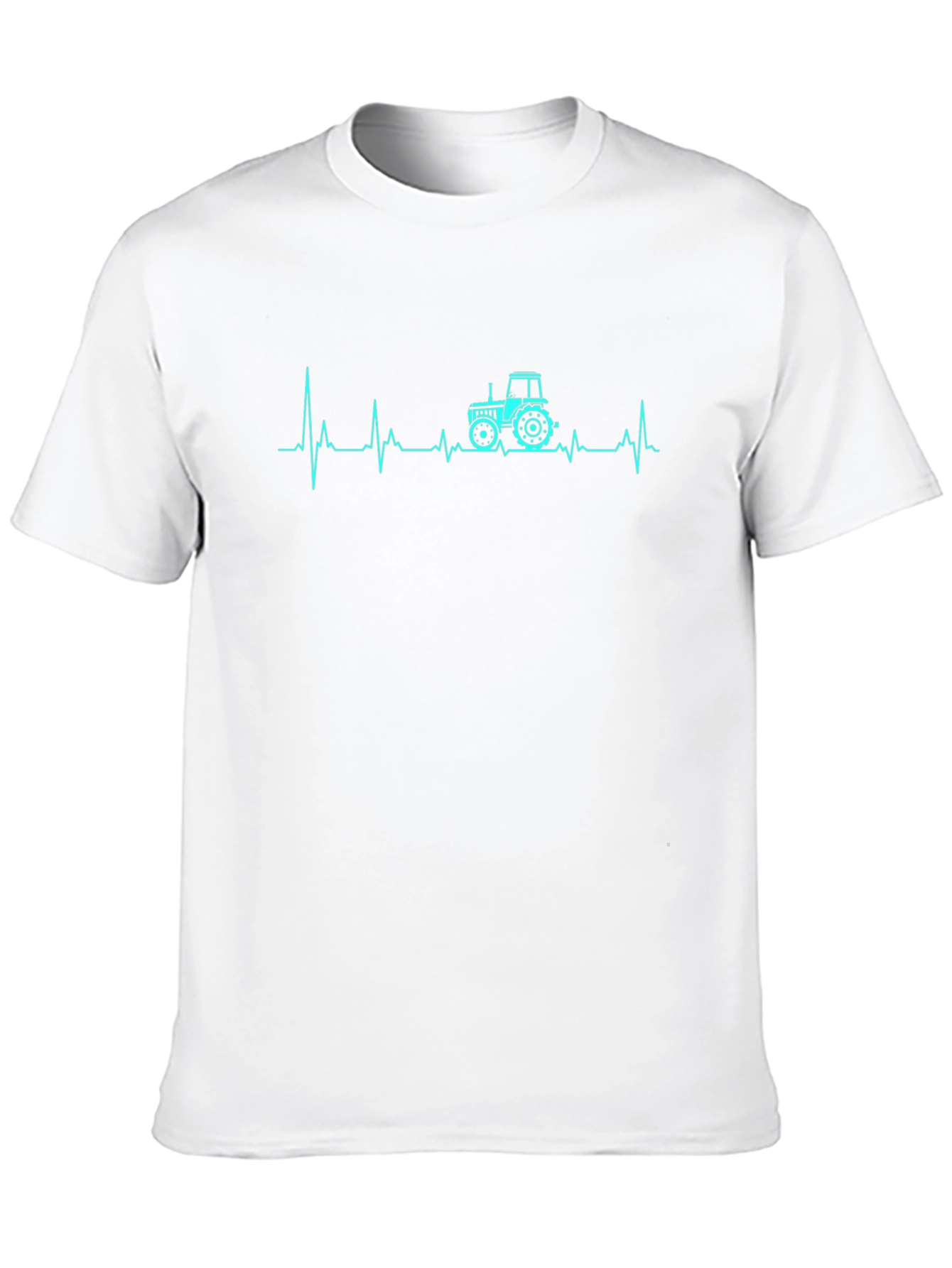Tractor Heartbeat Graphic Tee - Black