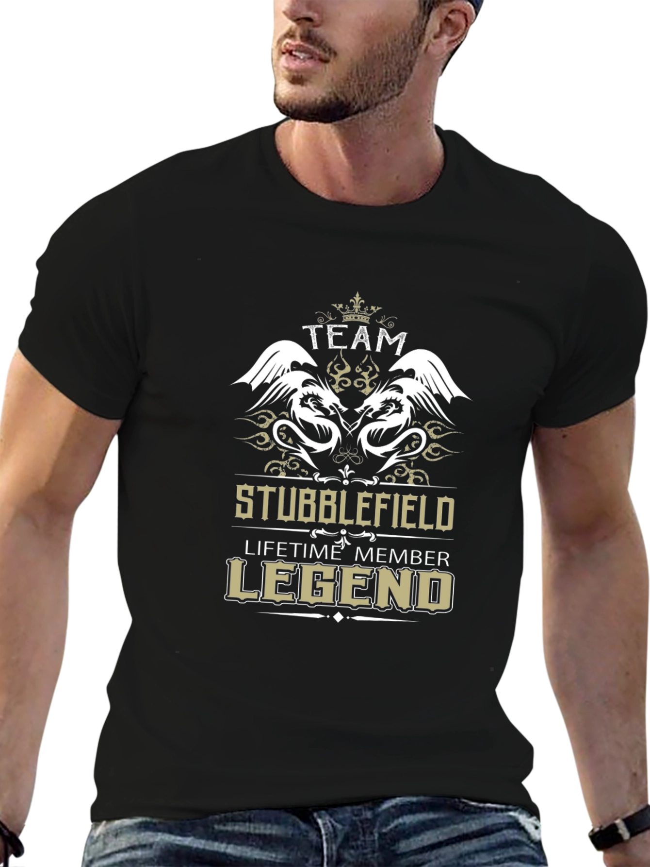 Stubblefield Team Legend Black T-Shirt