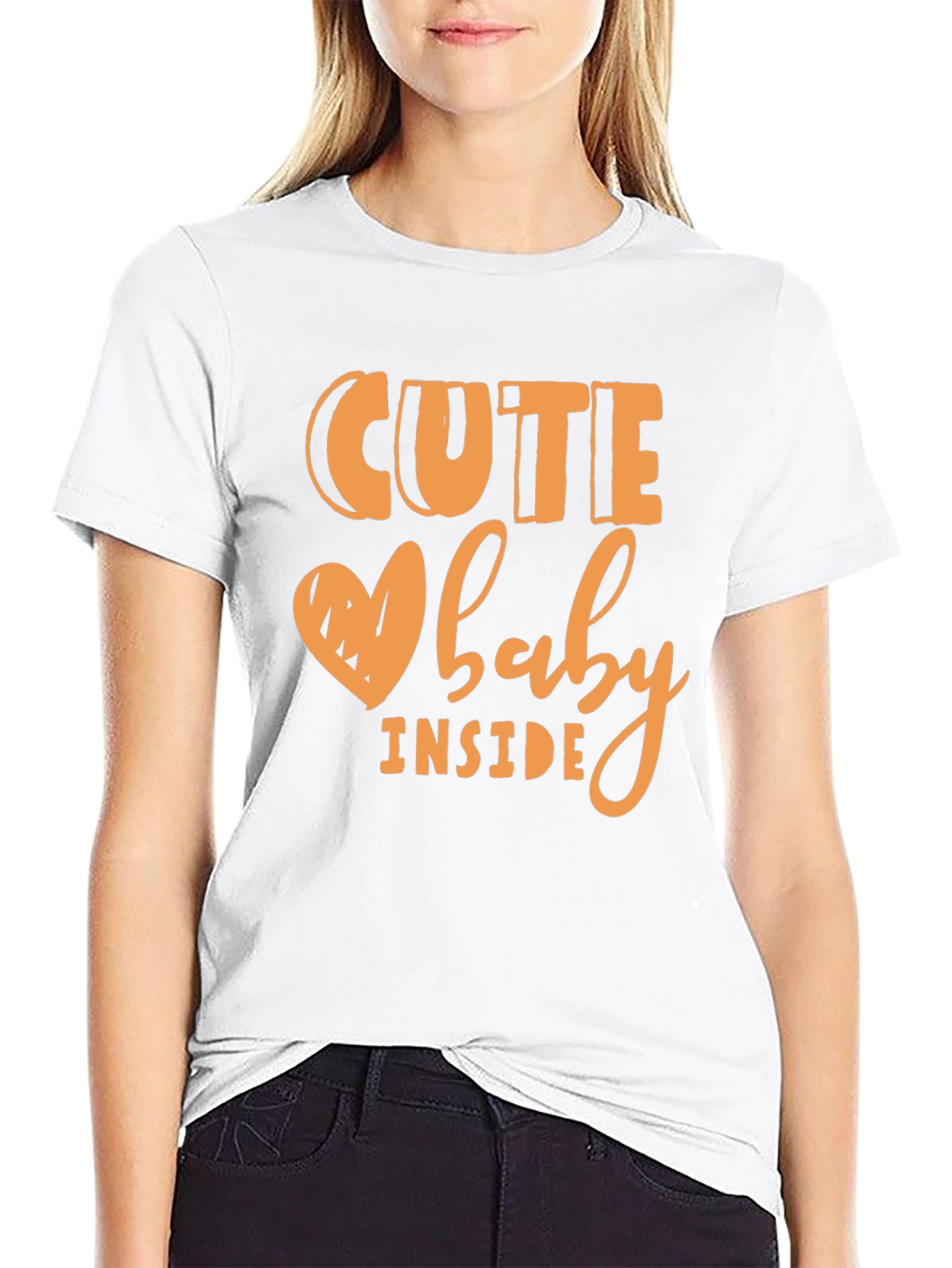 Cute Baby Inside Graphic Tee - Pregnancy Announcement Shirt