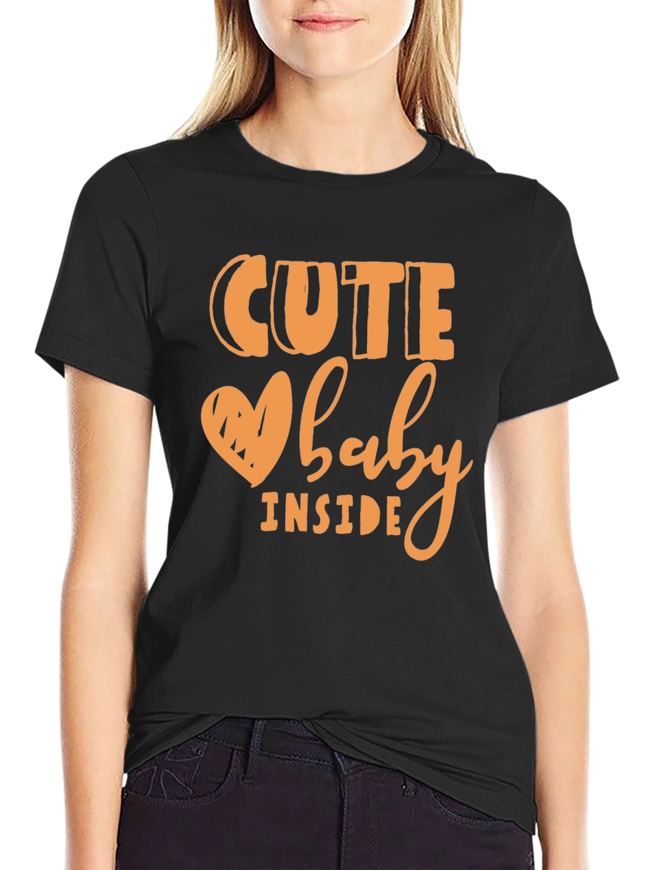 Cute Baby Inside Graphic Tee - Pregnancy Announcement Shirt