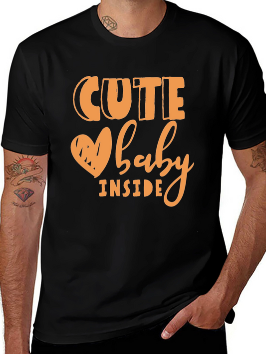 Cute Baby Inside Graphic Tee - Pregnancy Announcement Shirt