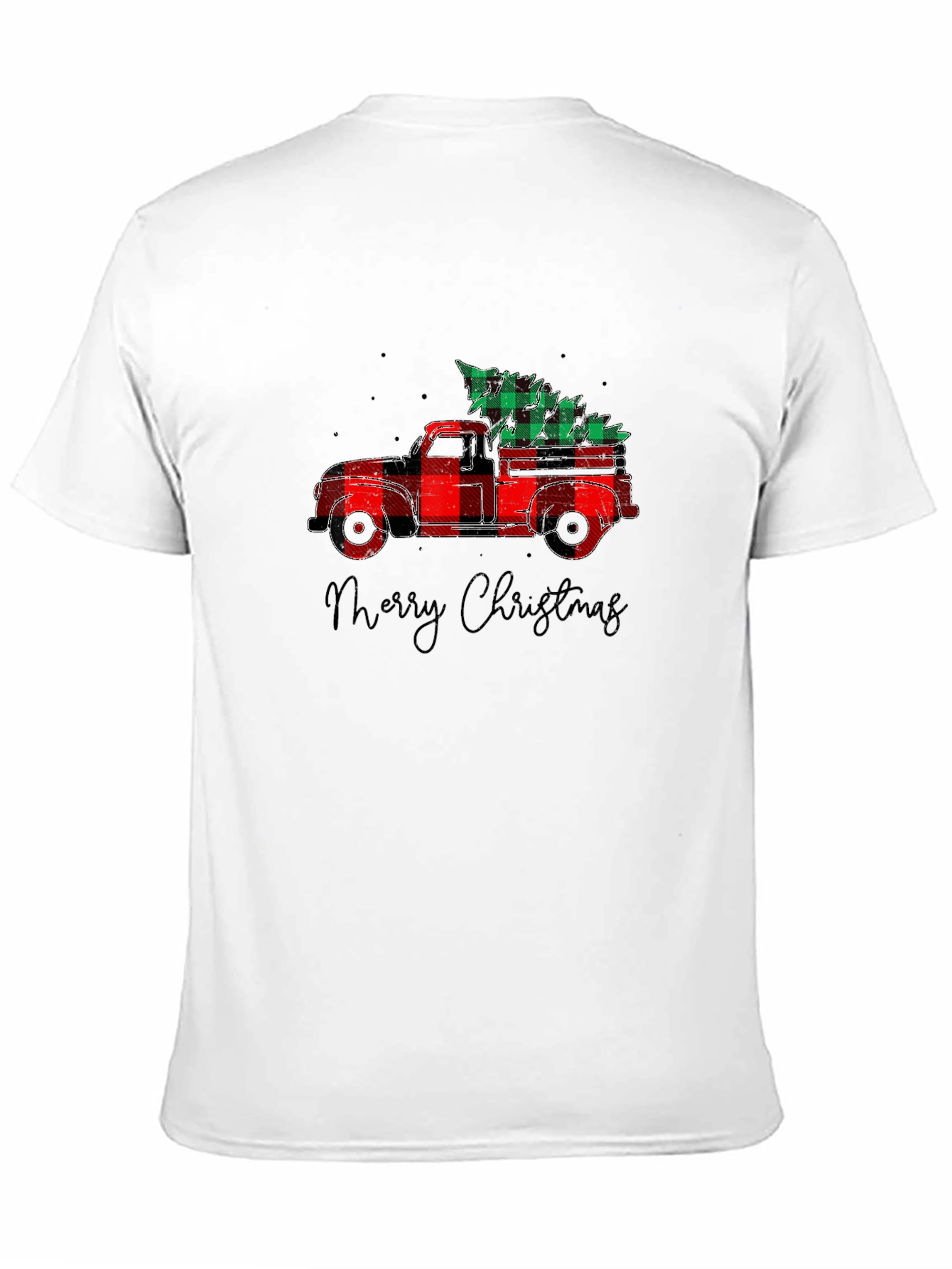 Plaid Truck Christmas Tee