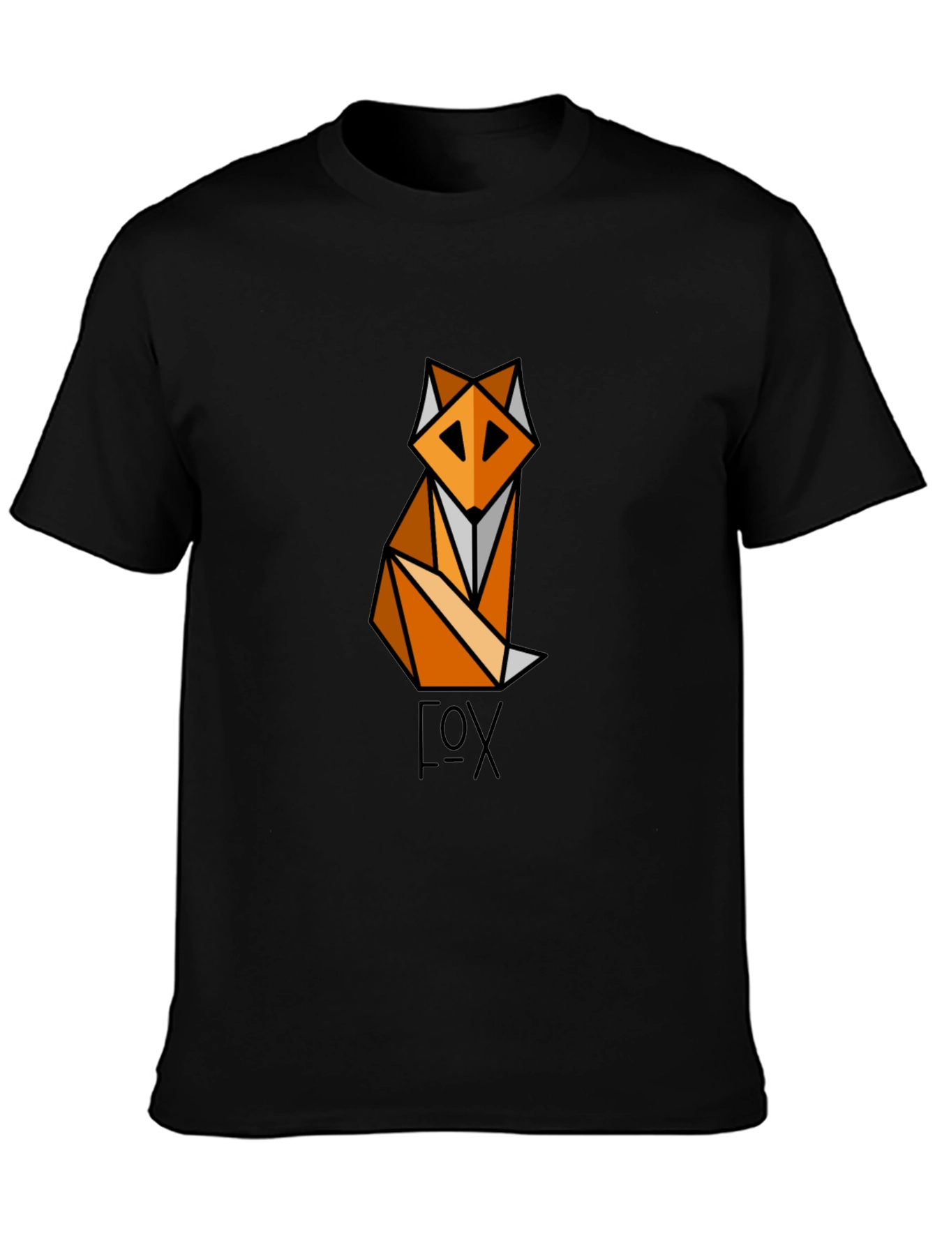 Geometric Fox Graphic T-Shirt