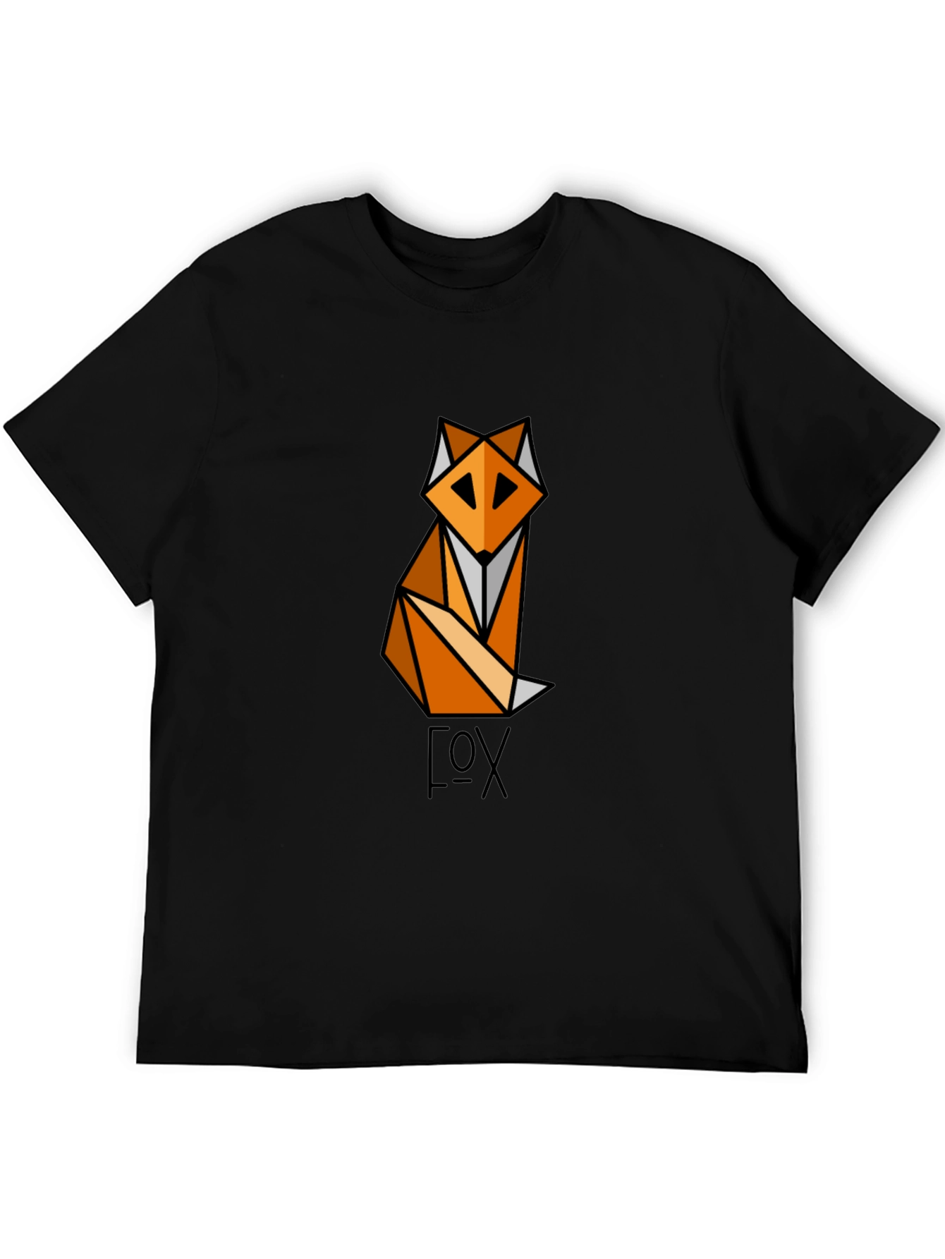 Geometric Fox Graphic T-Shirt