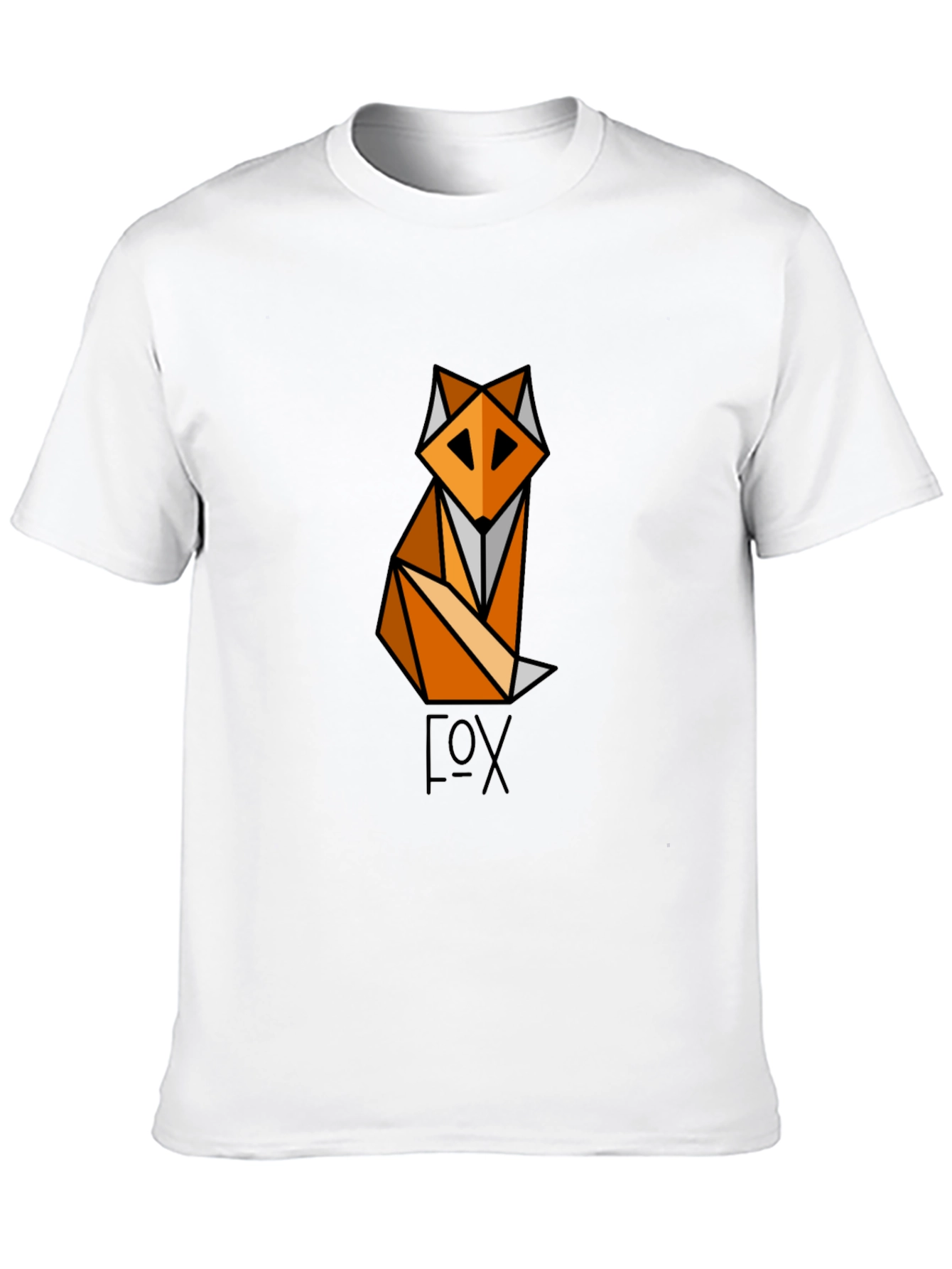 Geometric Fox Graphic T-Shirt