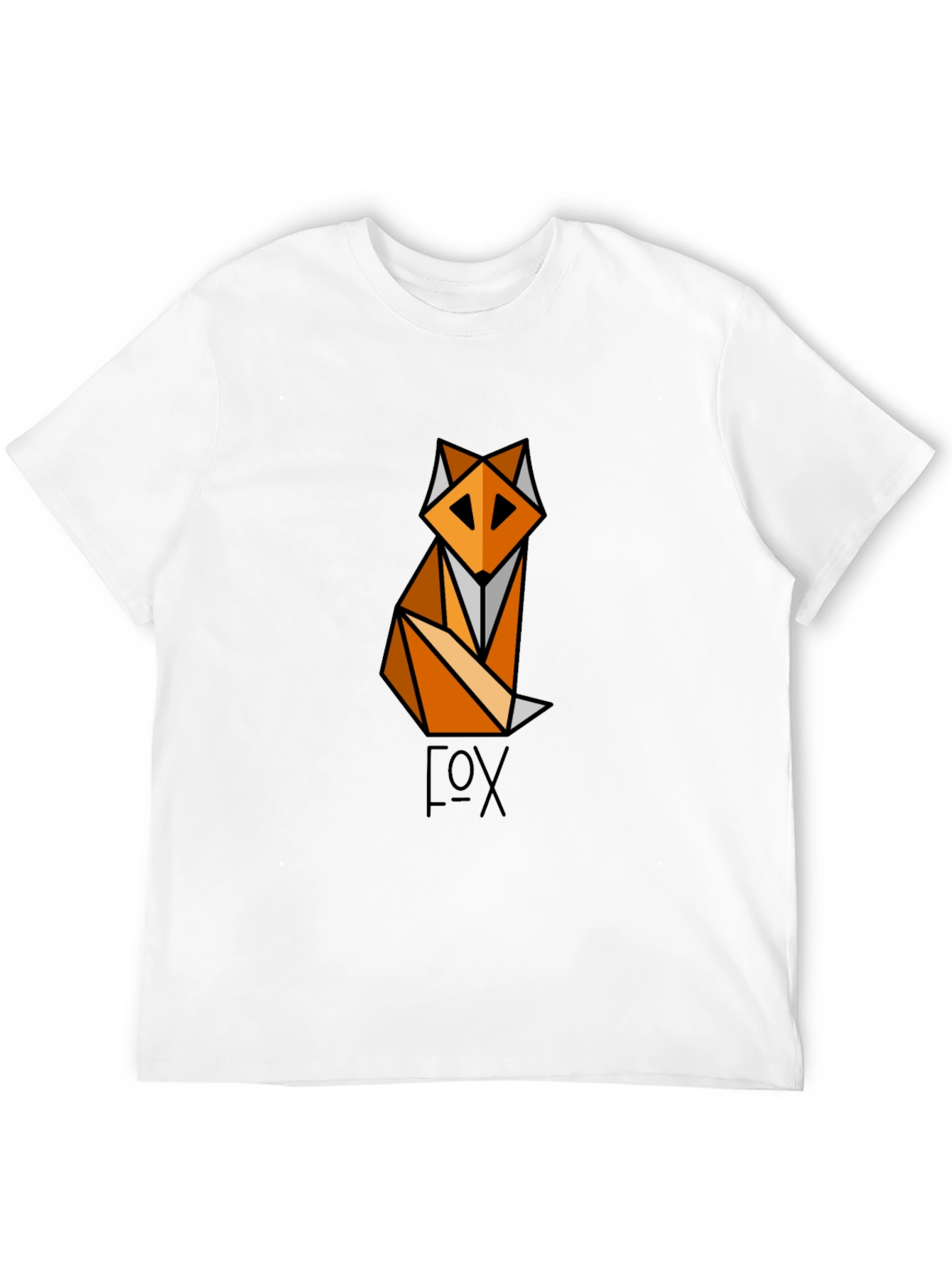 Geometric Fox Graphic T-Shirt
