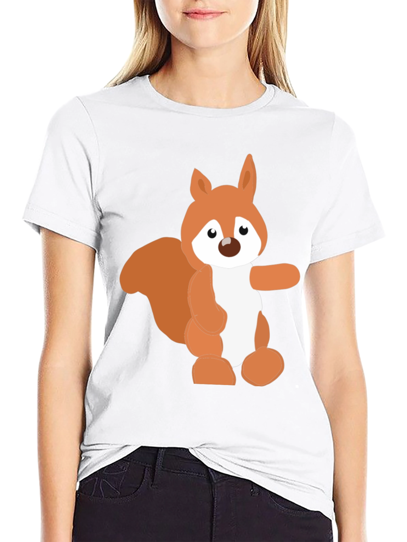 Squirrel Graphic T-Shirt - Cute Cartoon Animal Design
