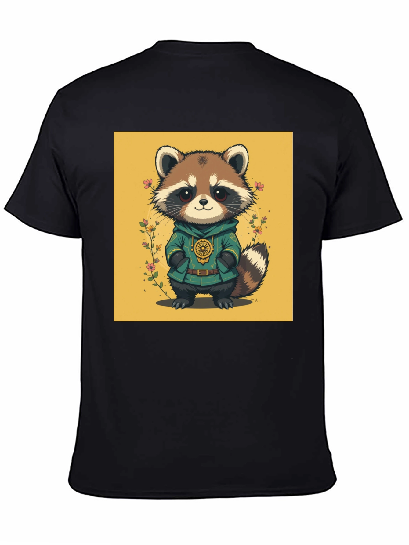 Cute Raccoon Graphic Tee - Unique Animal Design