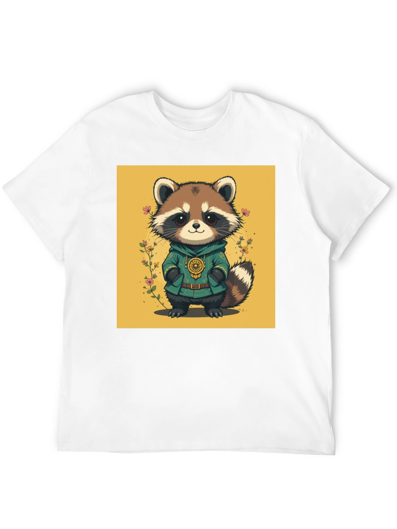 Cute Raccoon Graphic Tee - Unique Animal Design