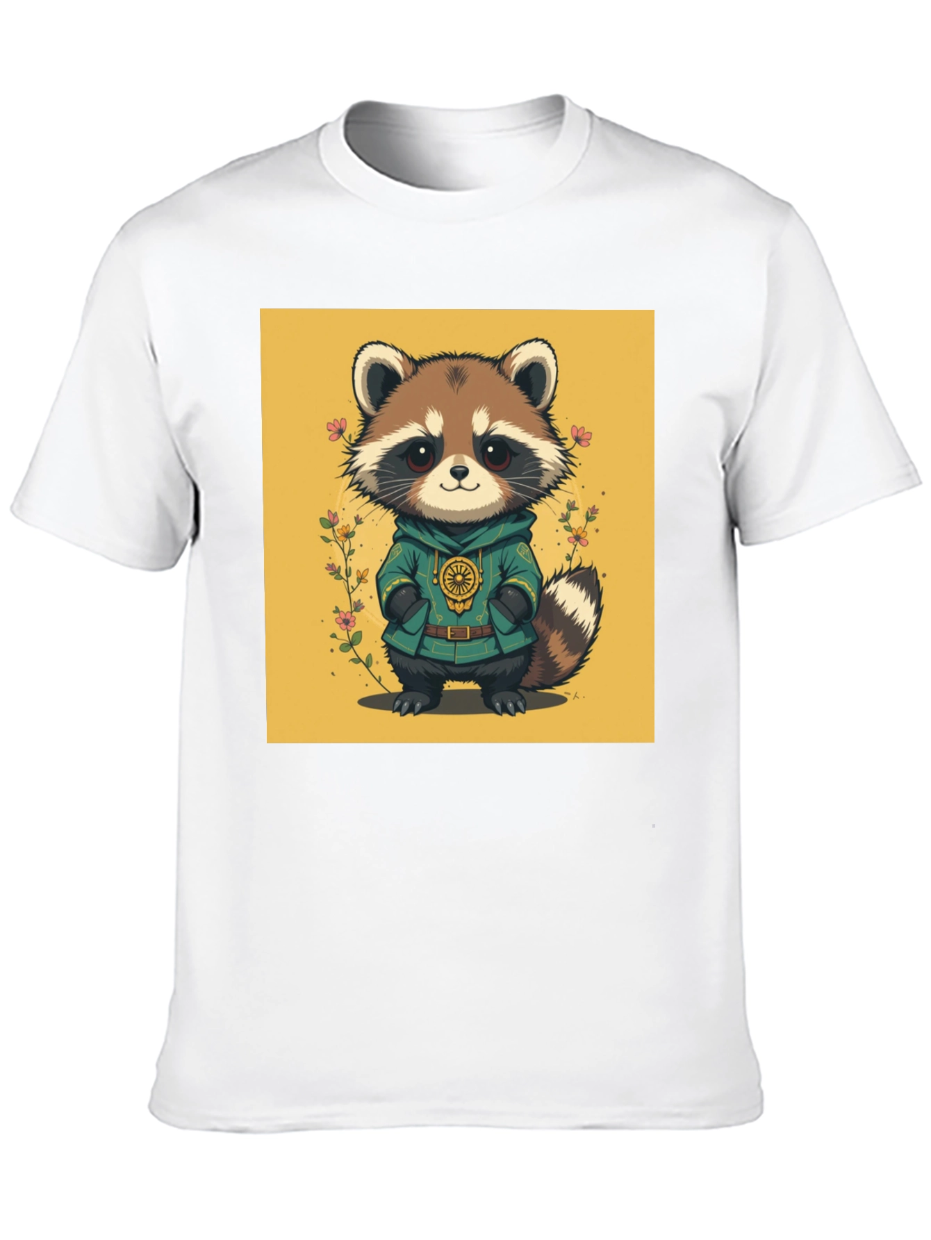 Cute Raccoon Graphic Tee - Unique Animal Design