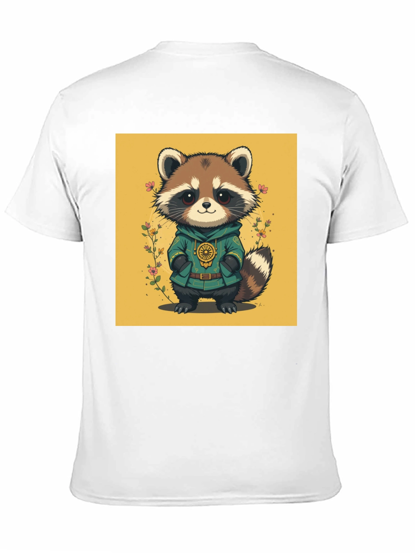 Cute Raccoon Graphic Tee - Unique Animal Design