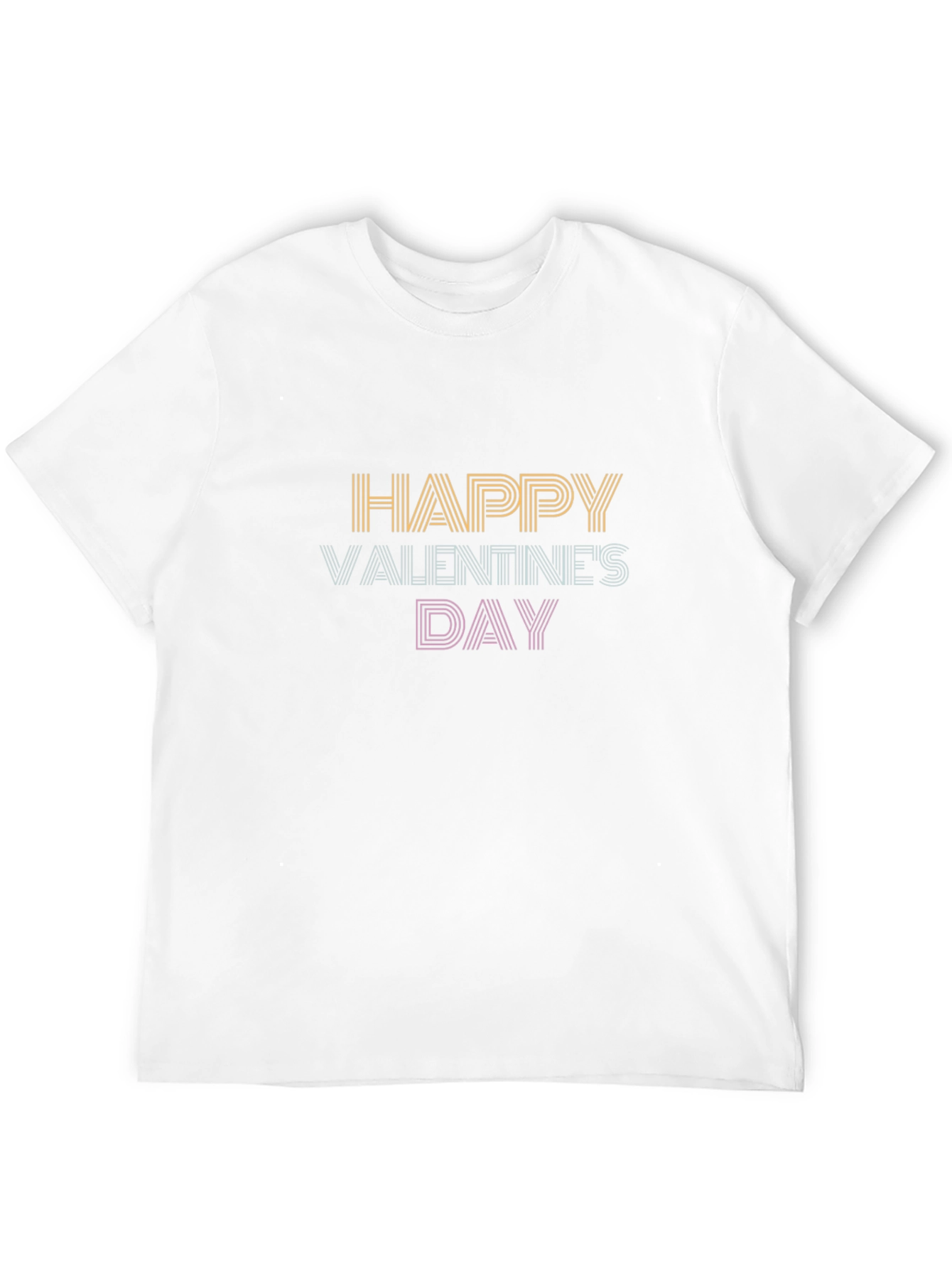Happy Valentines Day Graphic Tee - Stylish Black T-Shirt