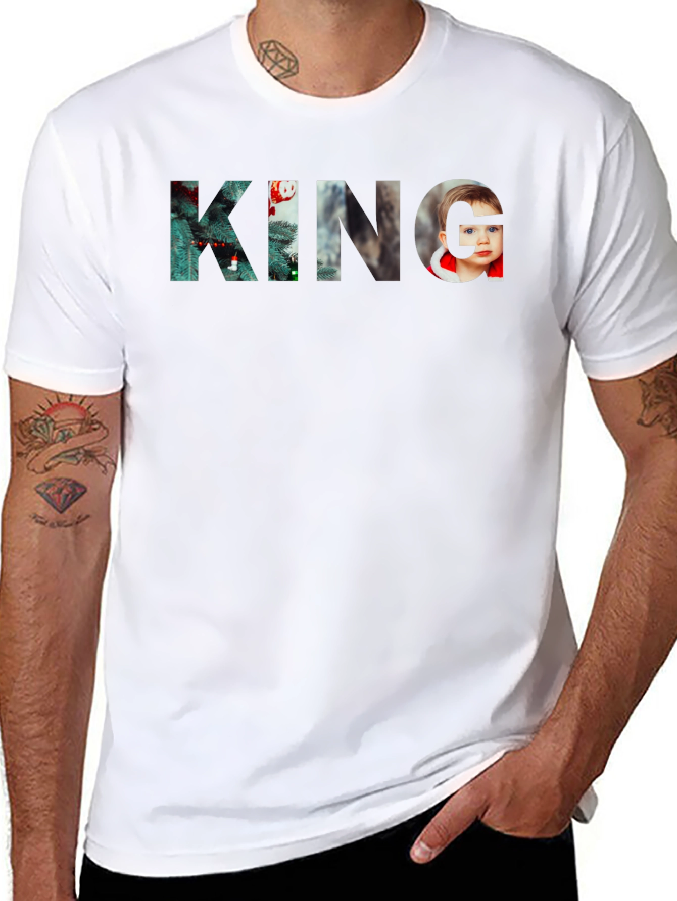KING Graphic Print Black T-Shirt