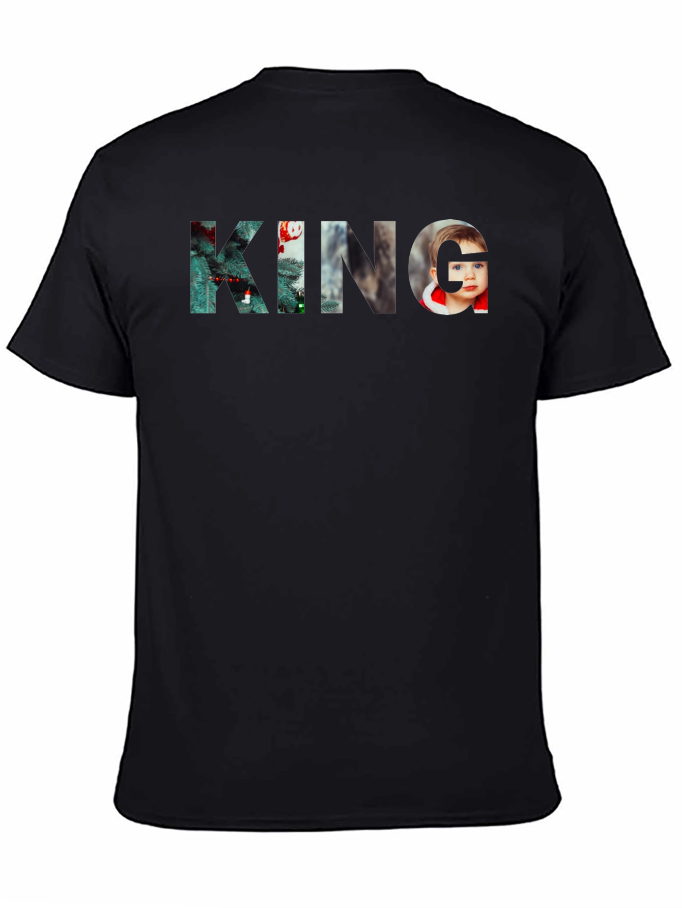 KING Graphic Print Black T-Shirt
