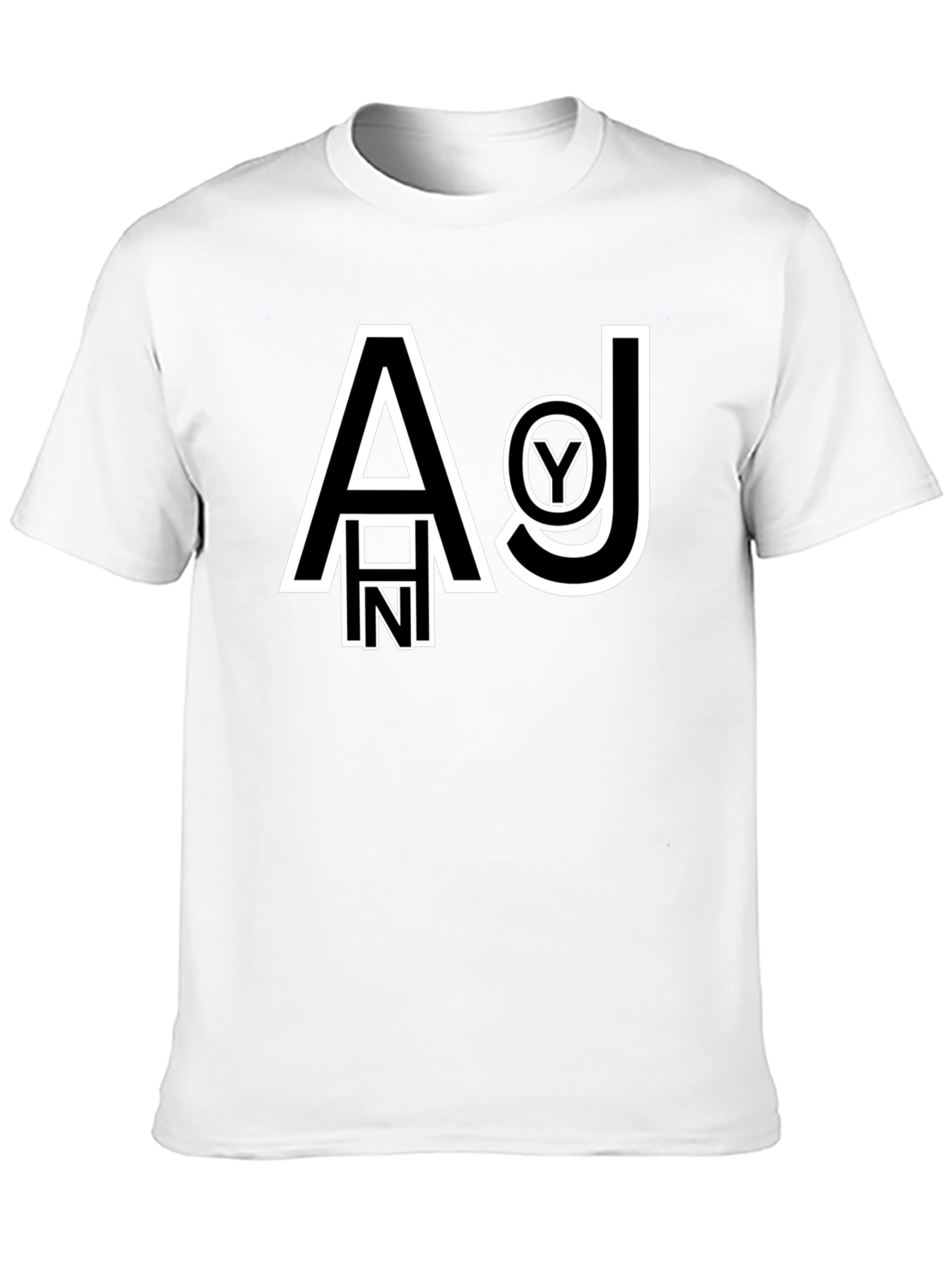 Graphic Print Black Cotton T-Shirt