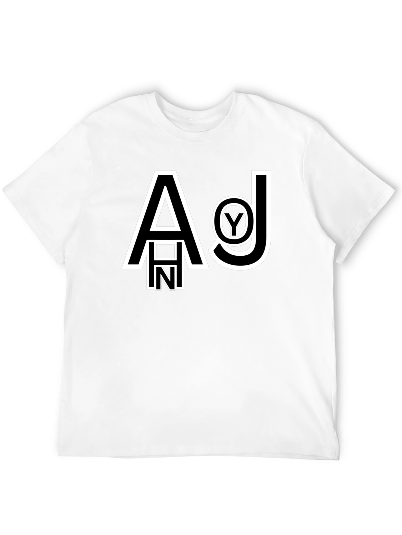 Graphic Print Black Cotton T-Shirt