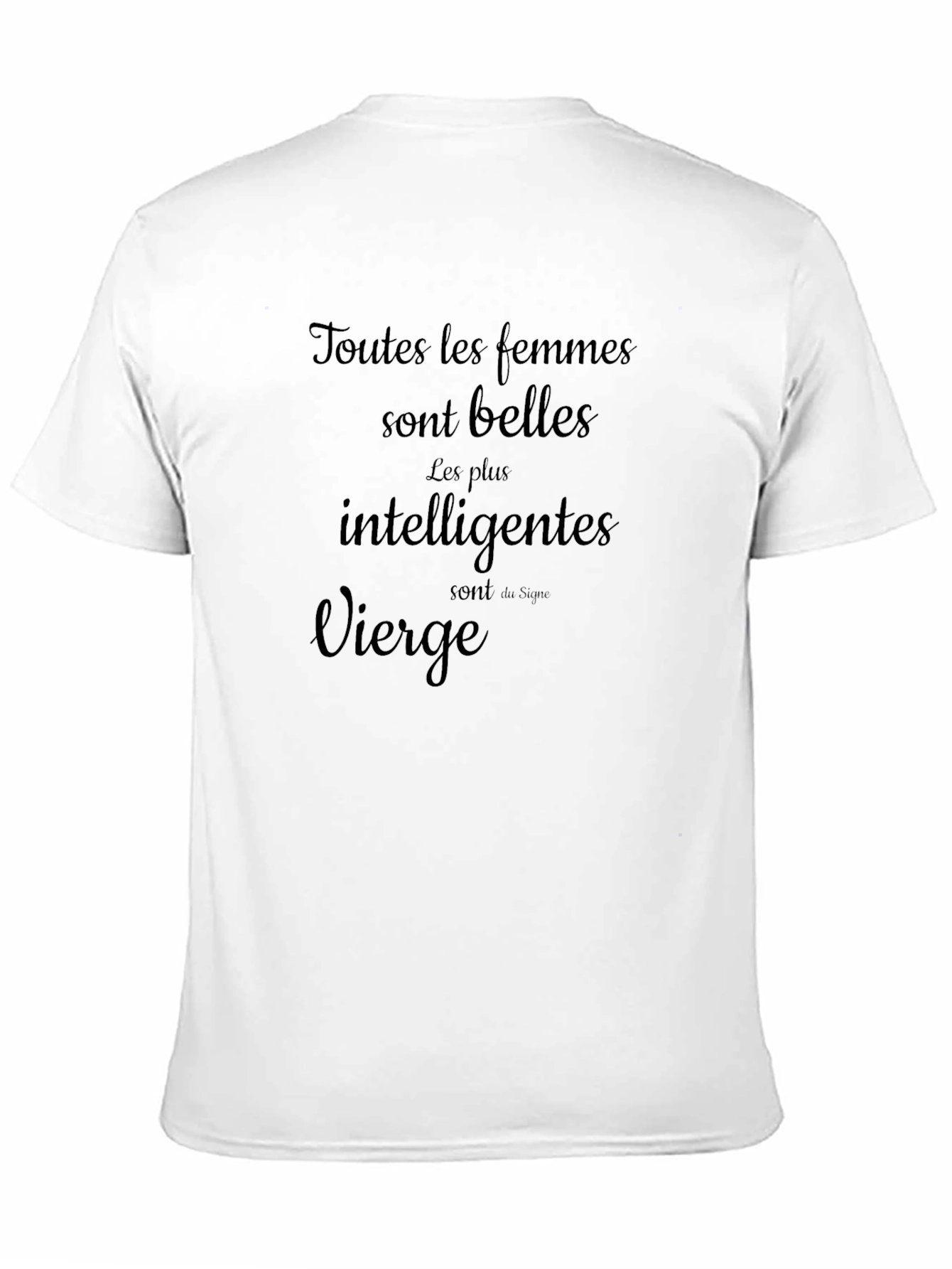 French Virgo Womens T-Shirt - Beautiful & Intelligent