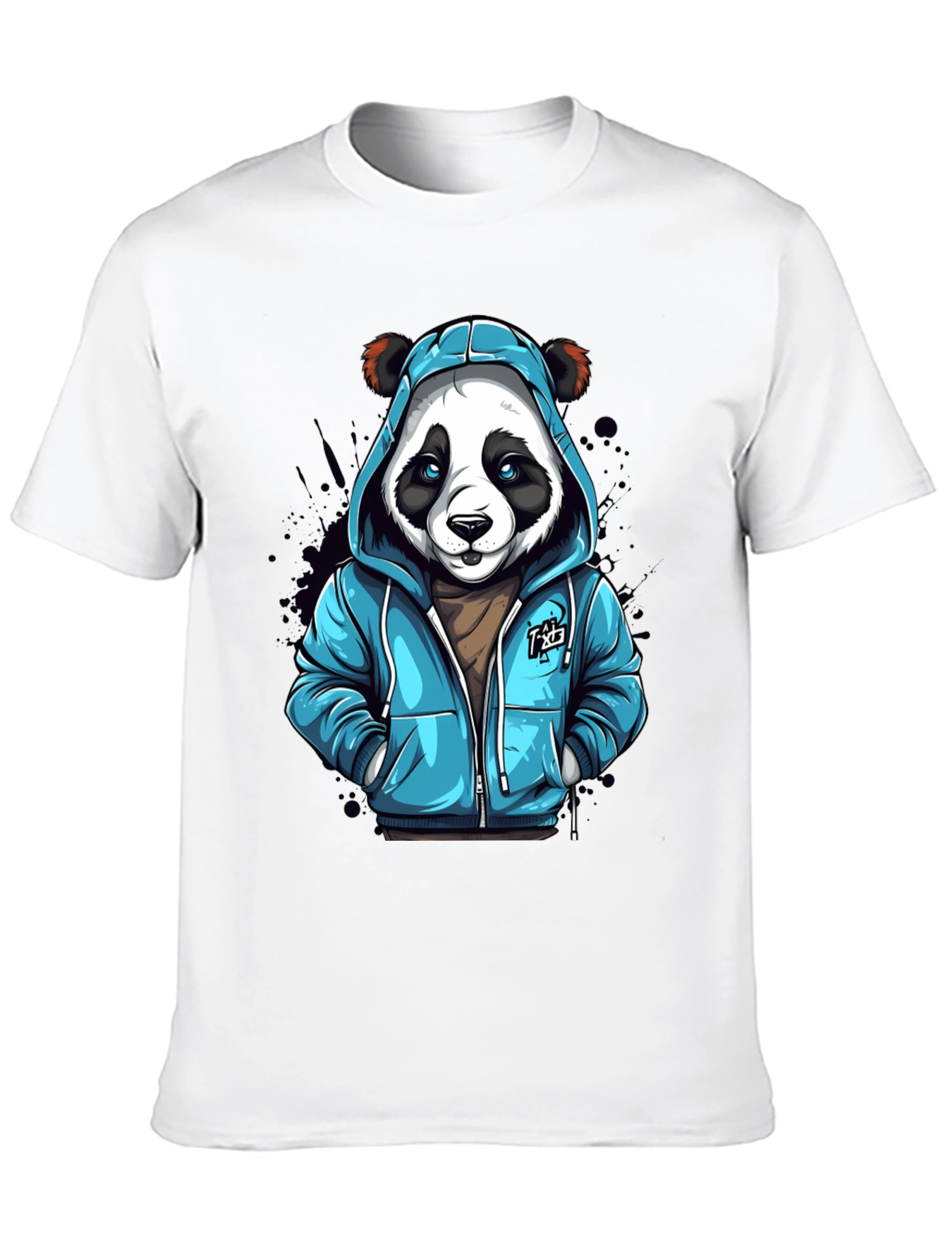 Cool Panda in Hoodie T-Shirt