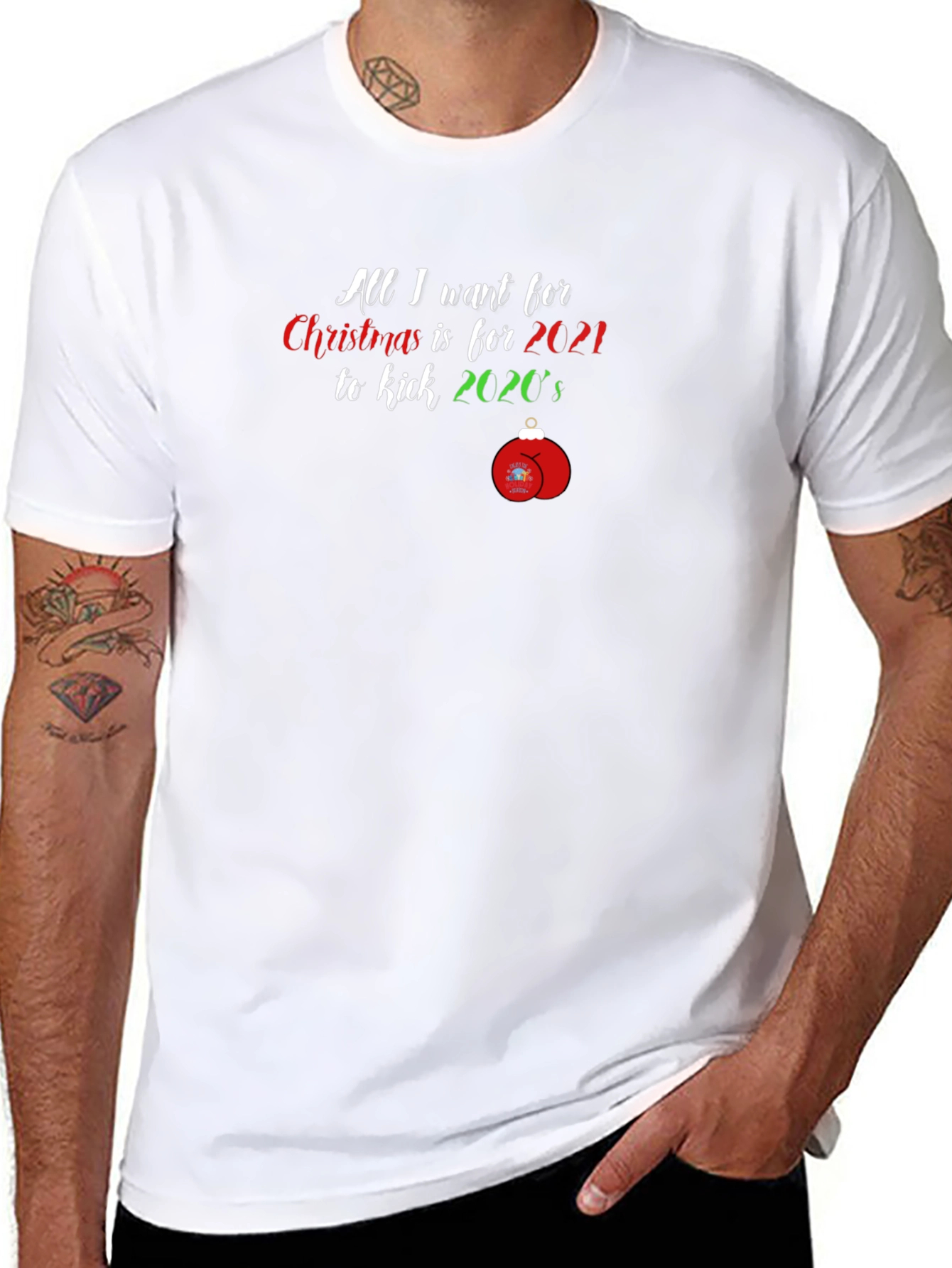 Festive 2021 Kick 2020s Christmas T-Shirt
