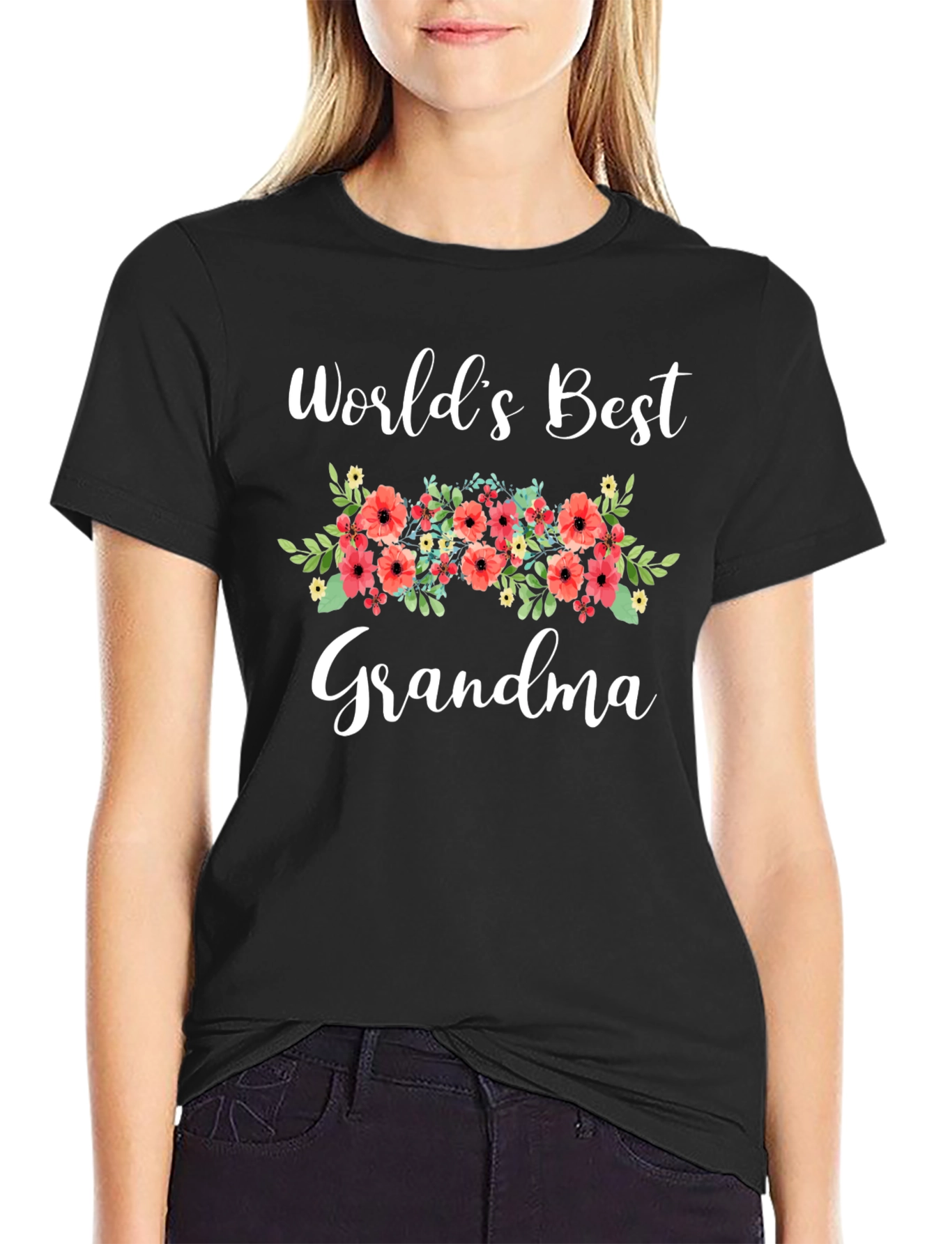 Worlds Best Grandma Graphic T-Shirt
