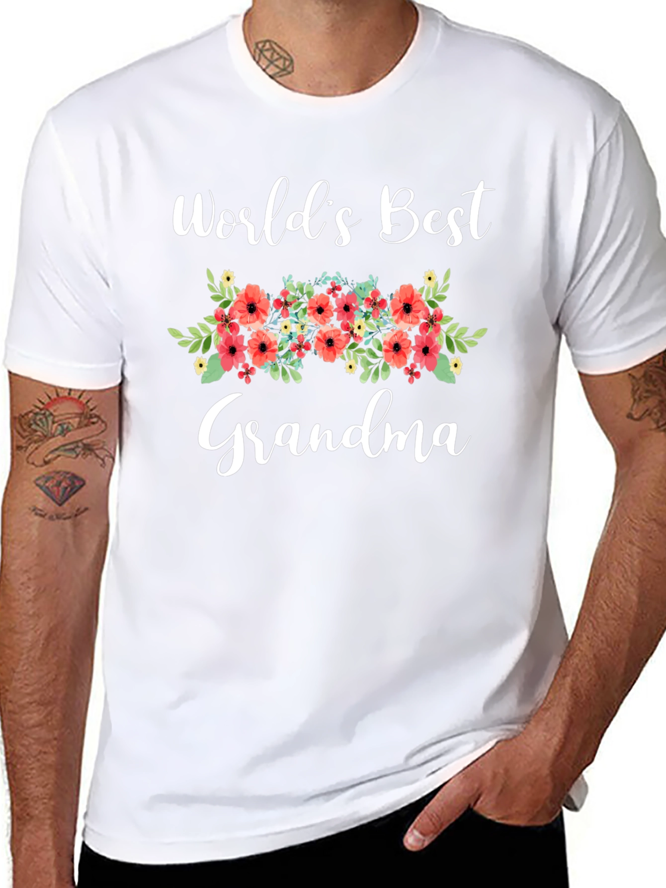 Worlds Best Grandma Graphic T-Shirt