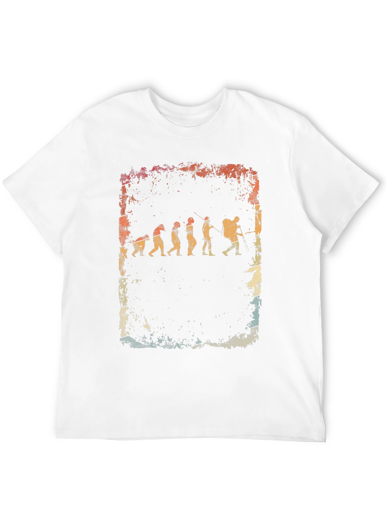 Evolution of Hiker Graphic Tee - Black