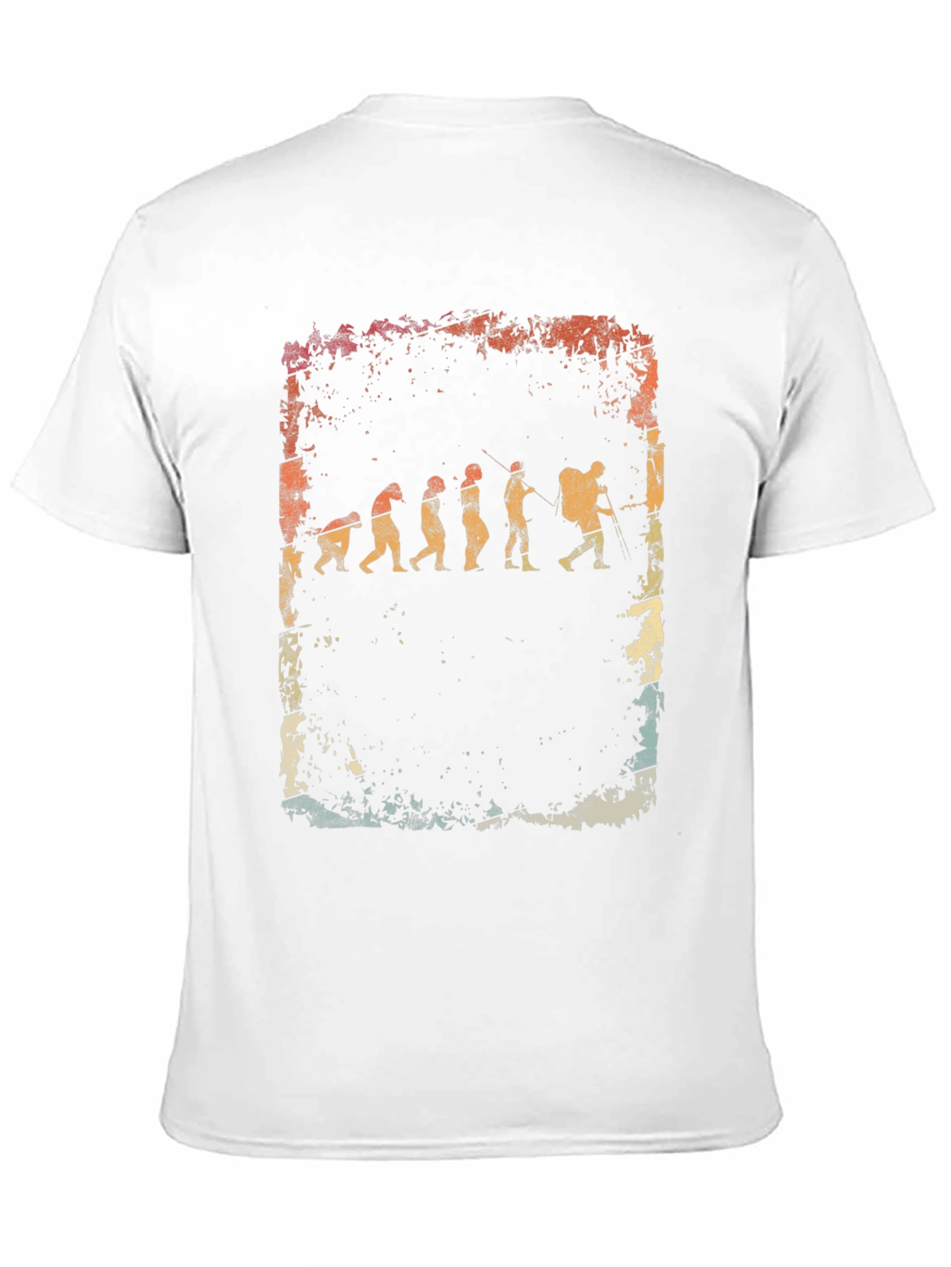 Evolution of Hiker Graphic Tee - Black