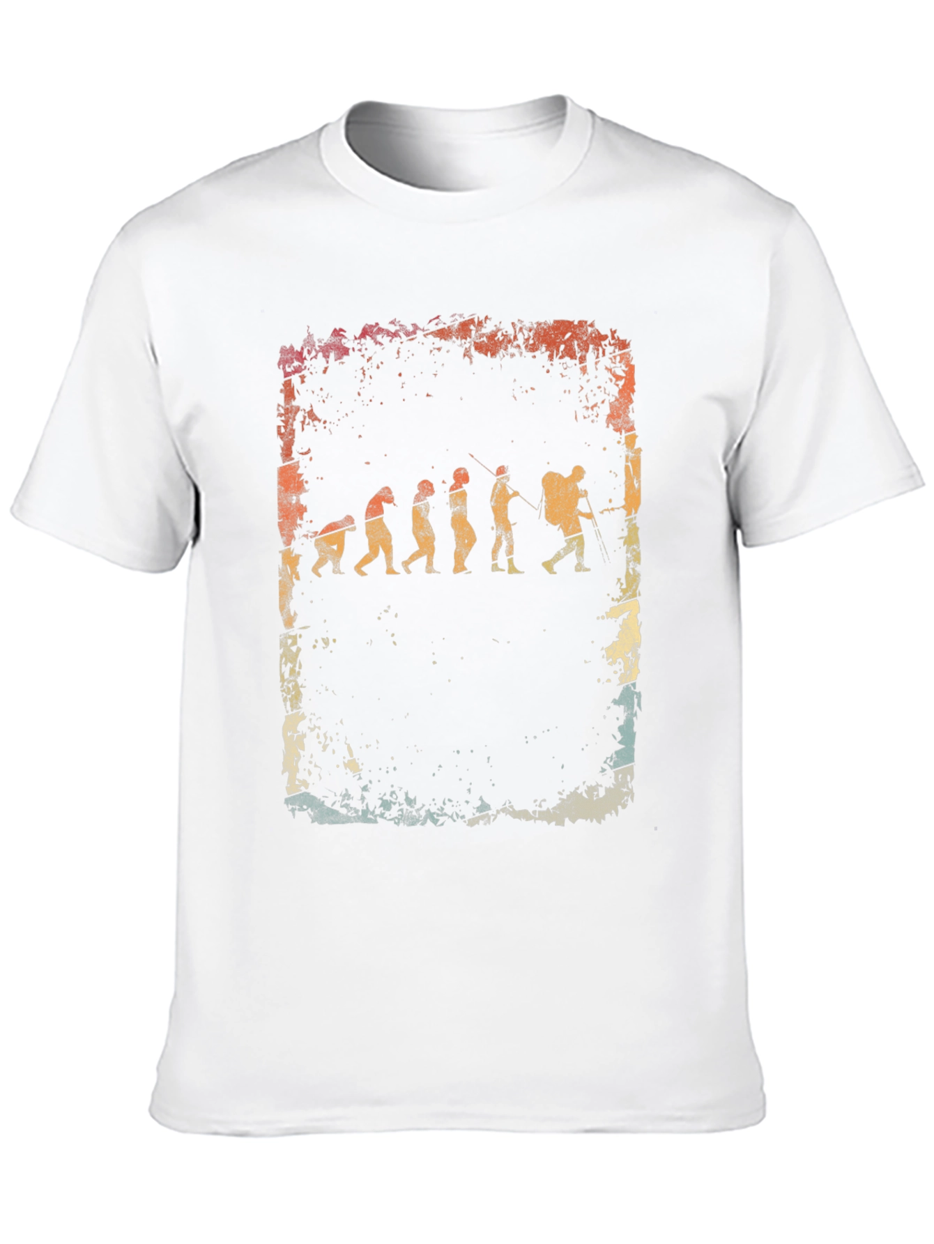 Evolution of Hiker Graphic Tee - Black