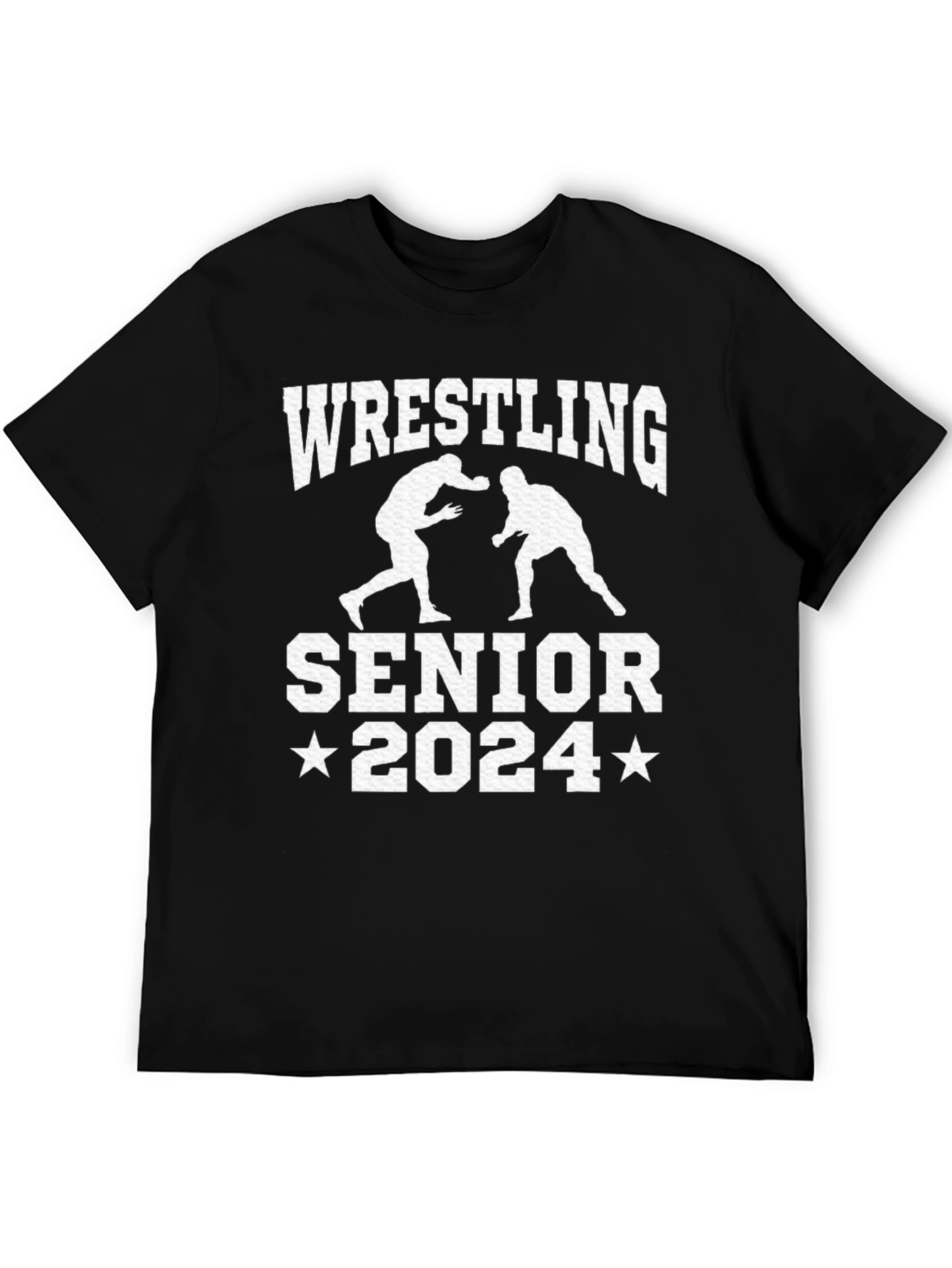 Wrestling Senior 2024 Black T-Shirt