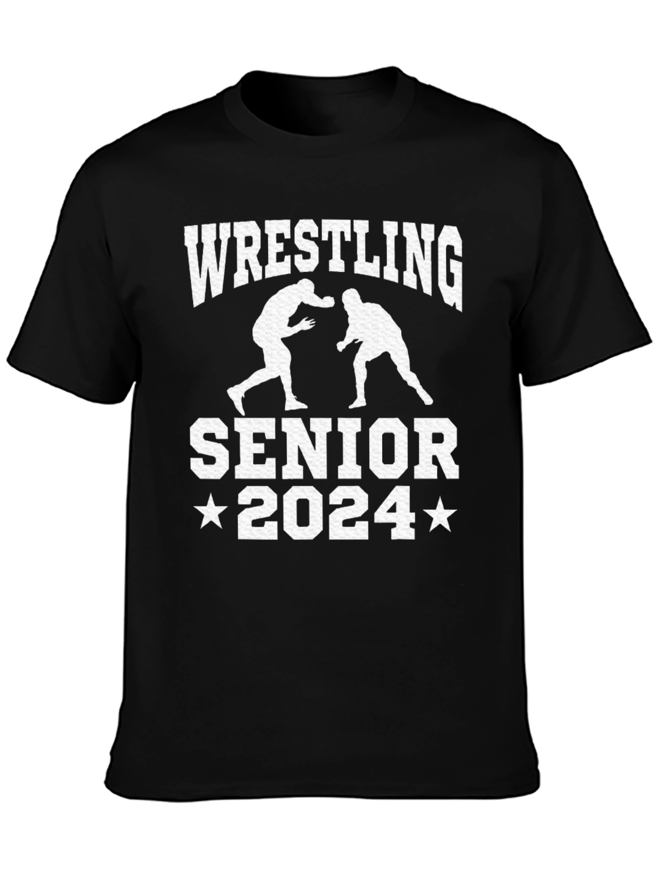 Wrestling Senior 2024 Black T-Shirt