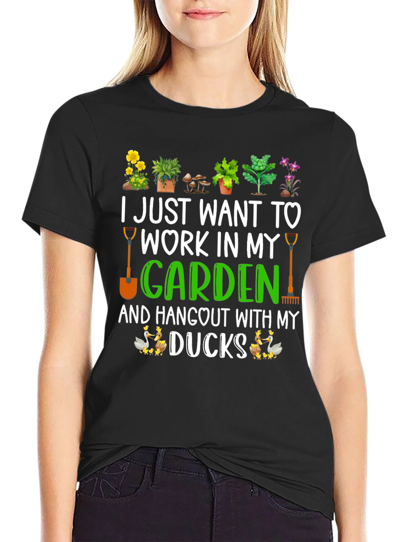 Gardening & Ducks T-Shirt: Work In My Garden!