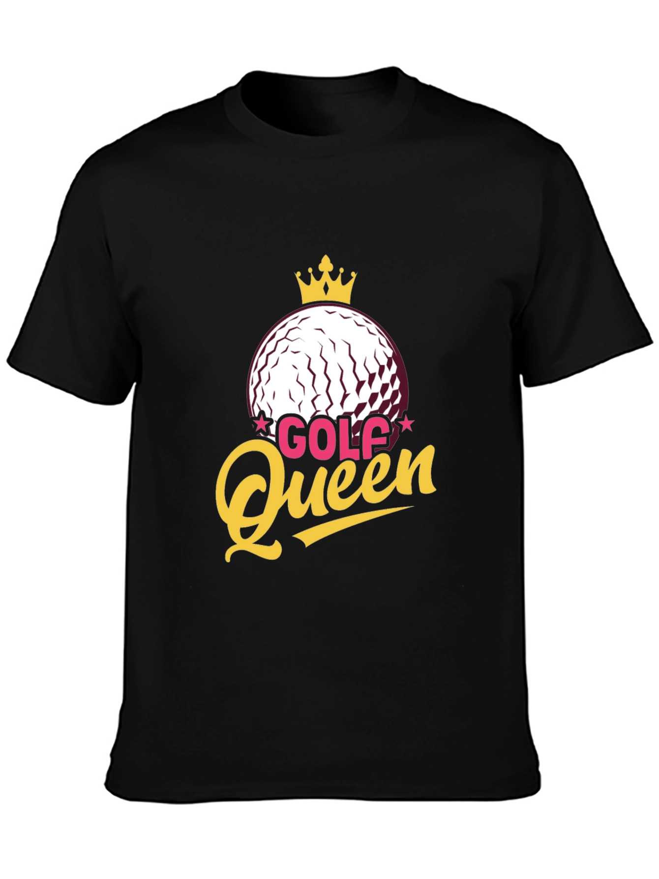 Golf Queen T-Shirt -  Golf Ball Crown Design