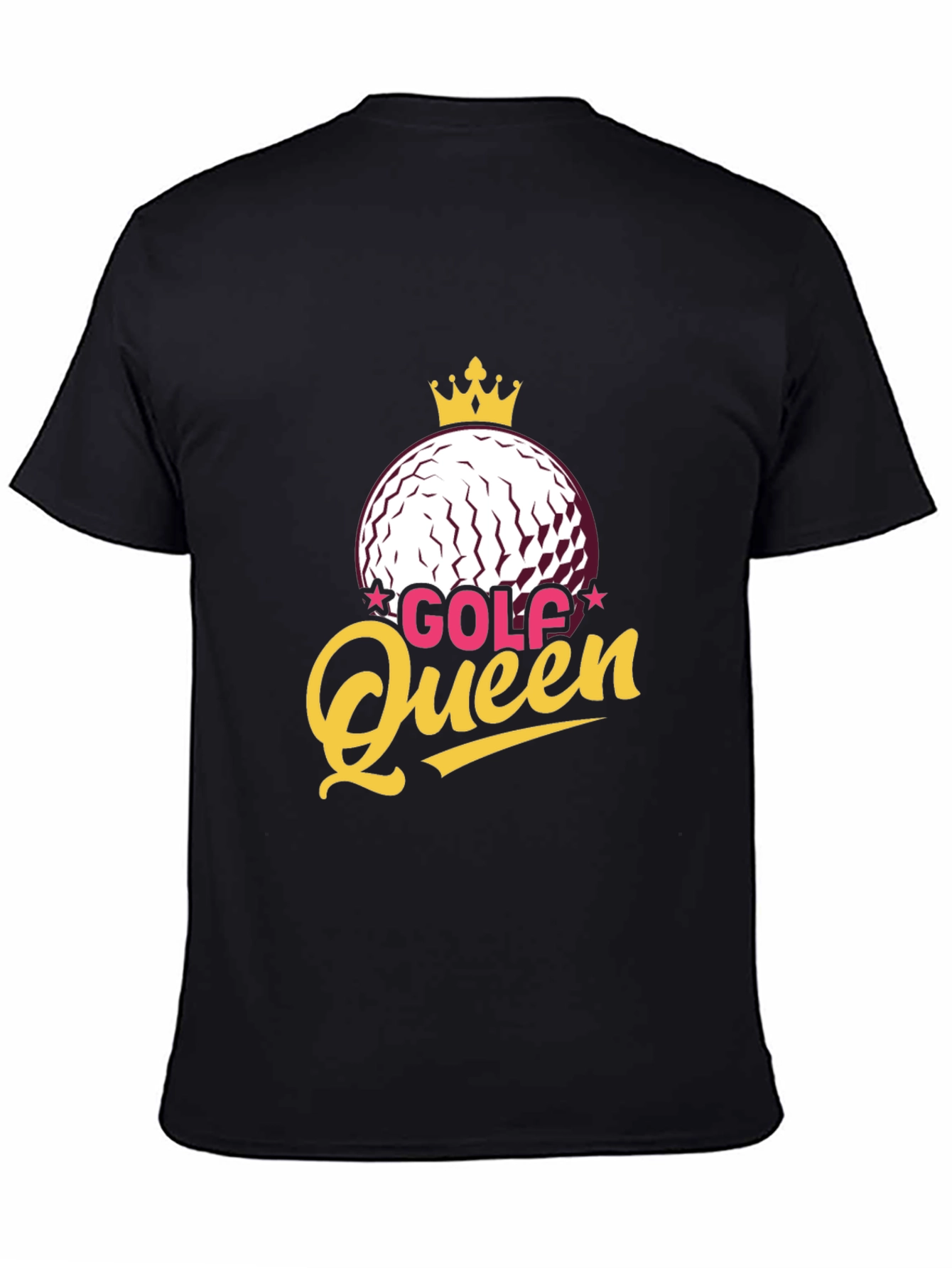 Golf Queen T-Shirt -  Golf Ball Crown Design