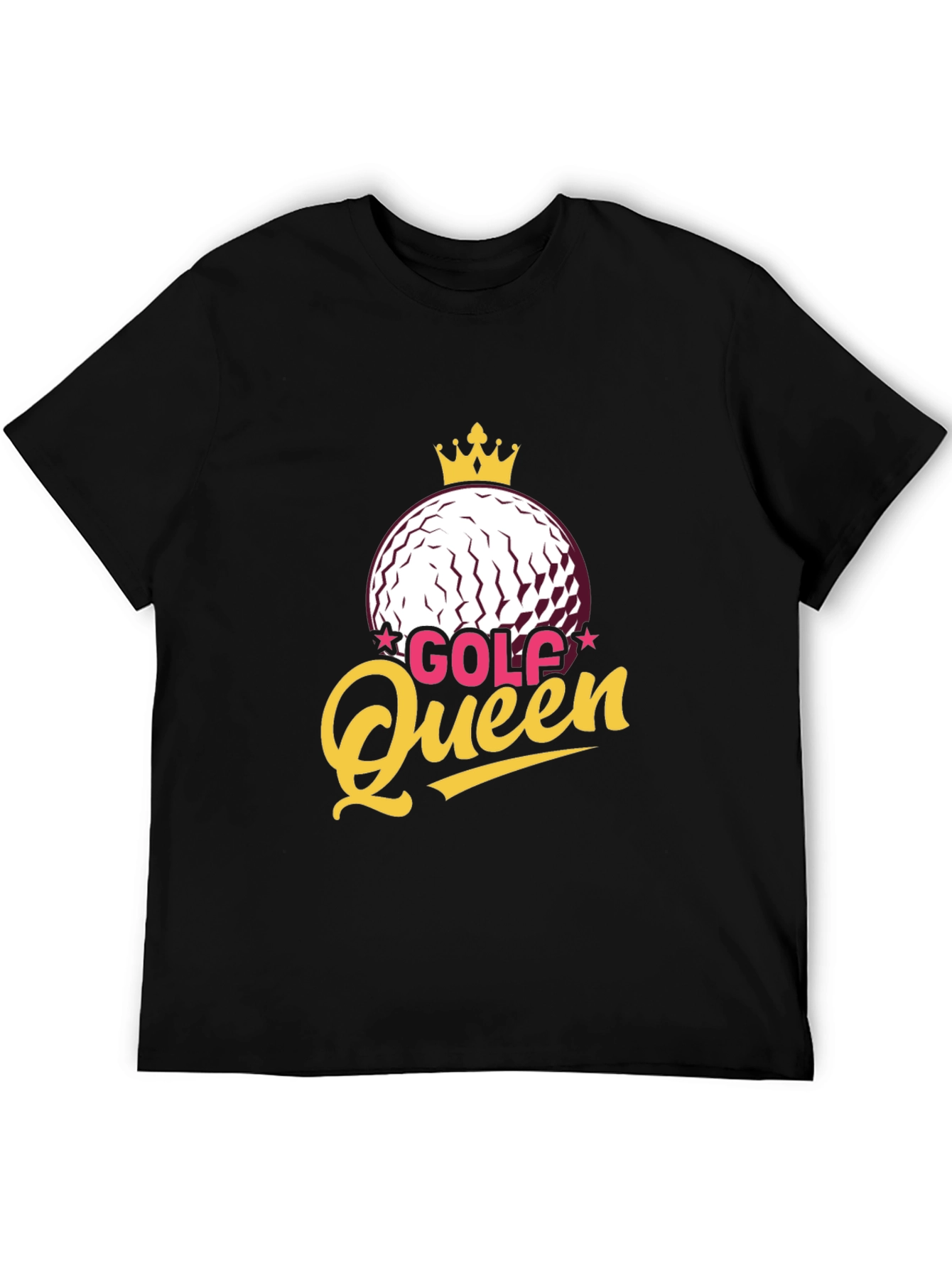Golf Queen T-Shirt -  Golf Ball Crown Design