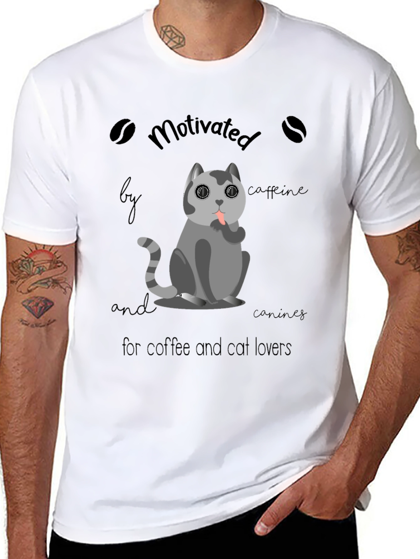 Motivated by Caffeine & Canines T-Shirt