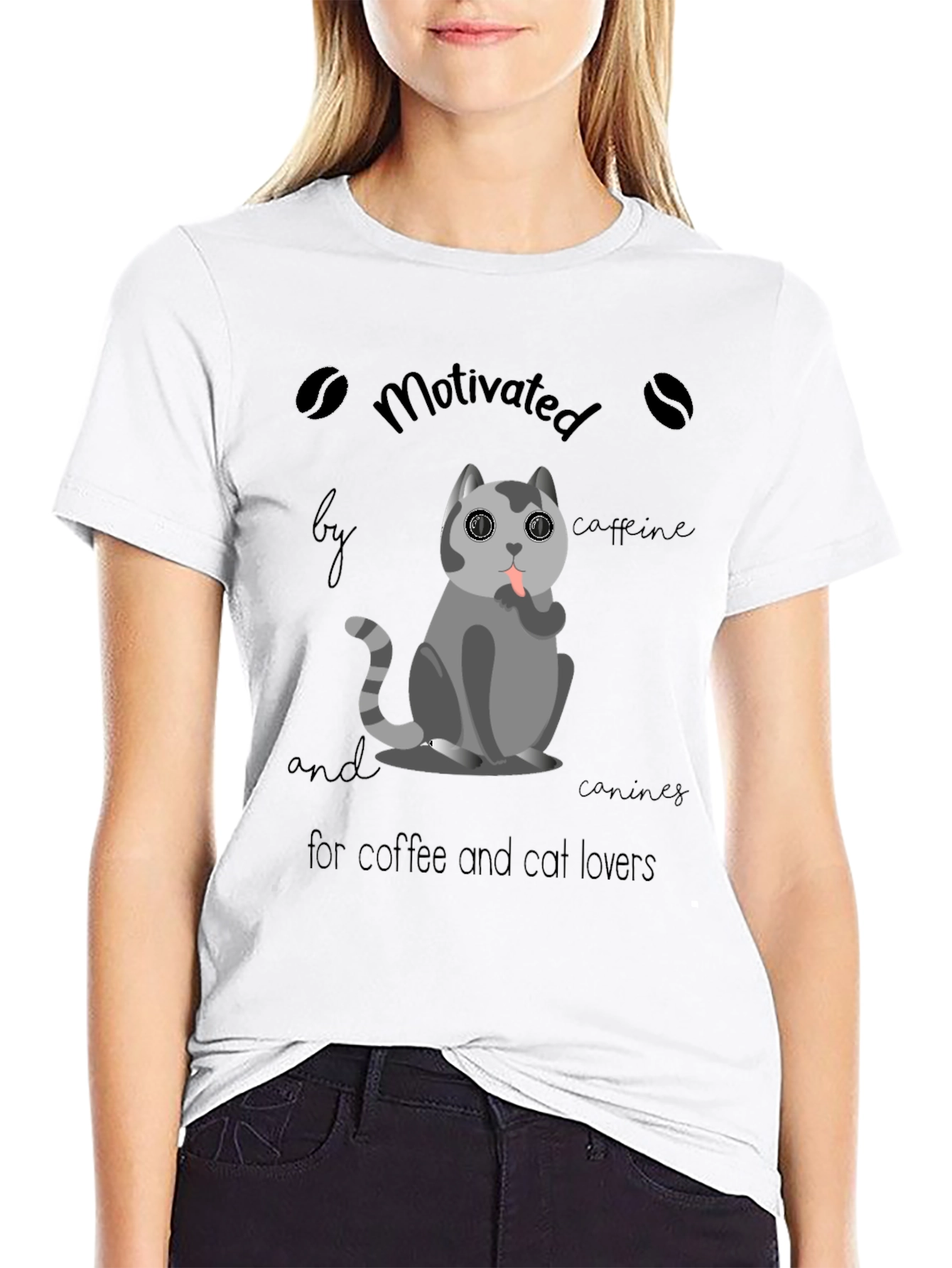 Motivated by Caffeine & Canines T-Shirt