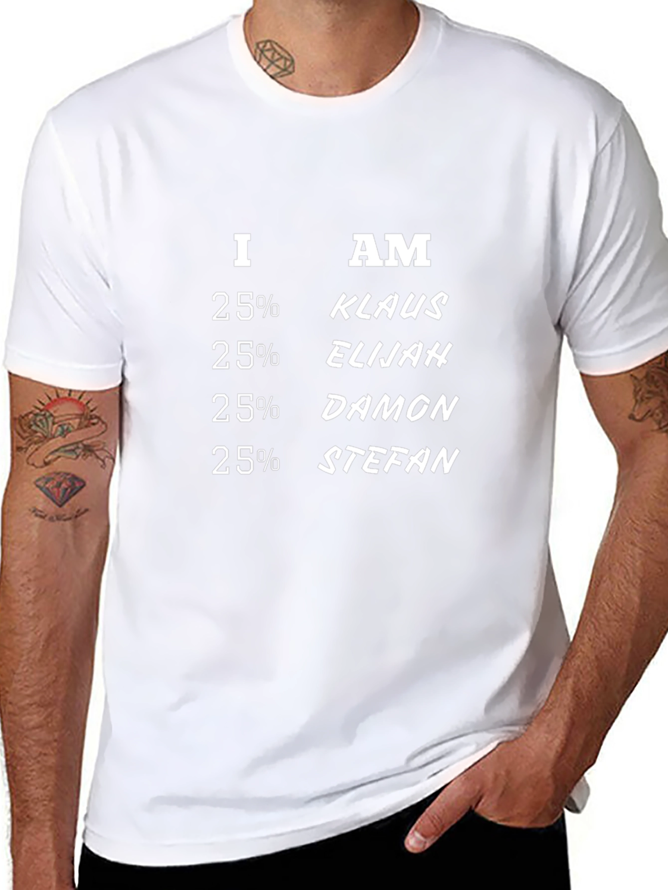 I Am 25% Klaus Elijah Damon Stefan T-Shirt