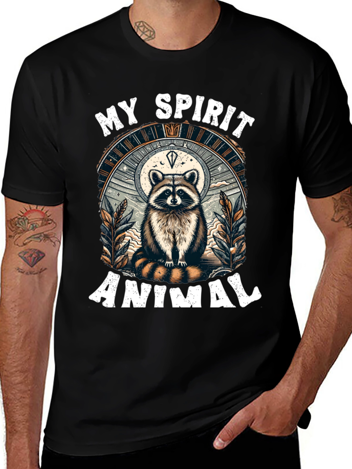 My Spirit Animal Raccoon Graphic Tee