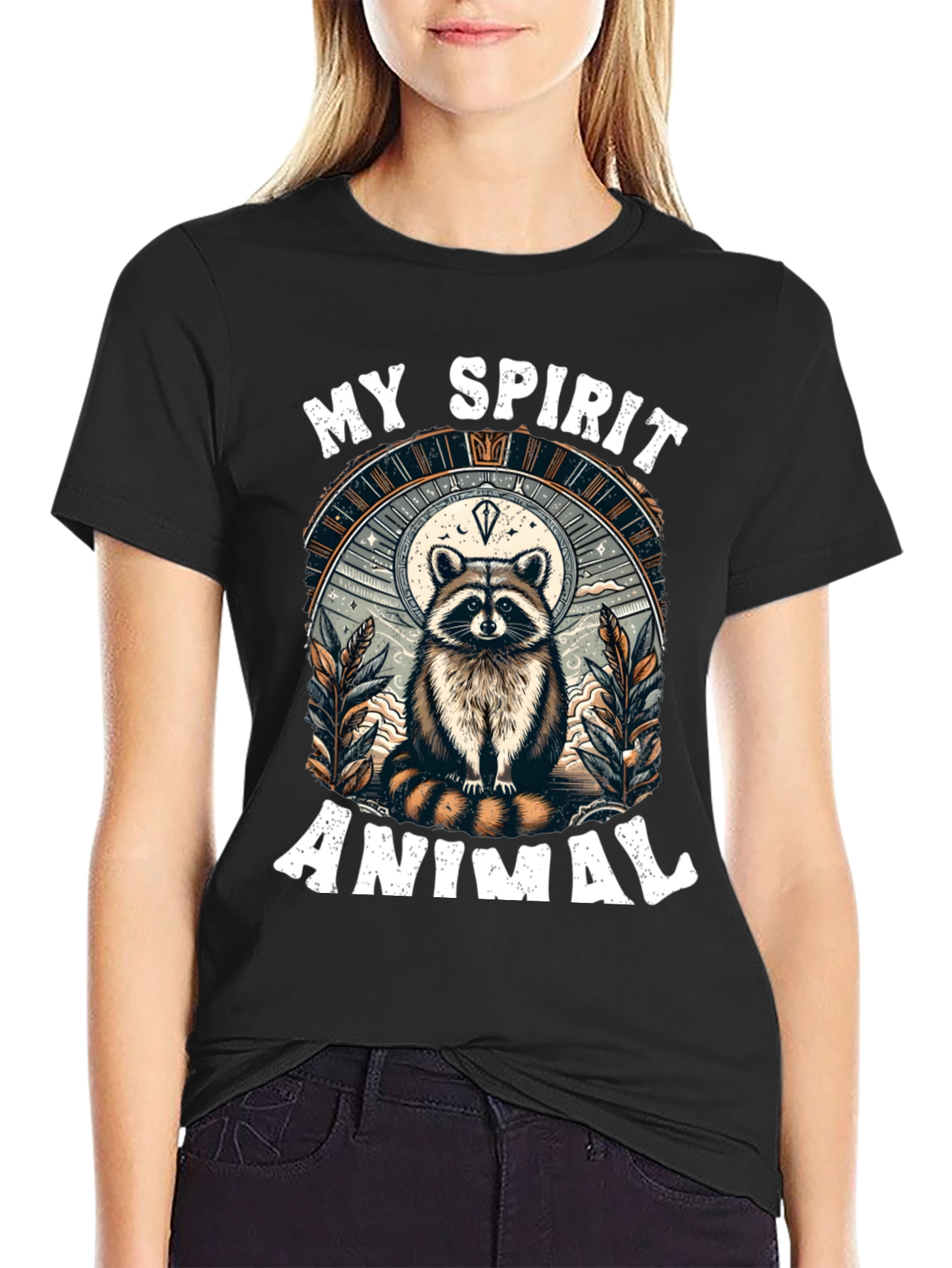 My Spirit Animal Raccoon Graphic Tee