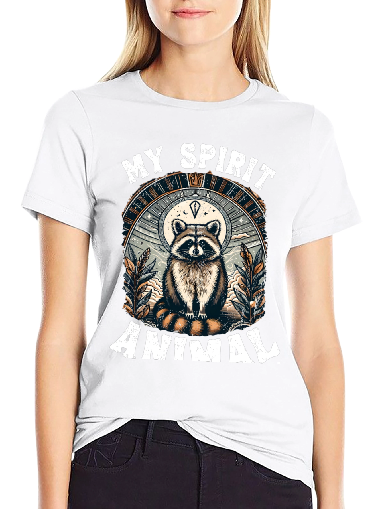 My Spirit Animal Raccoon Graphic Tee