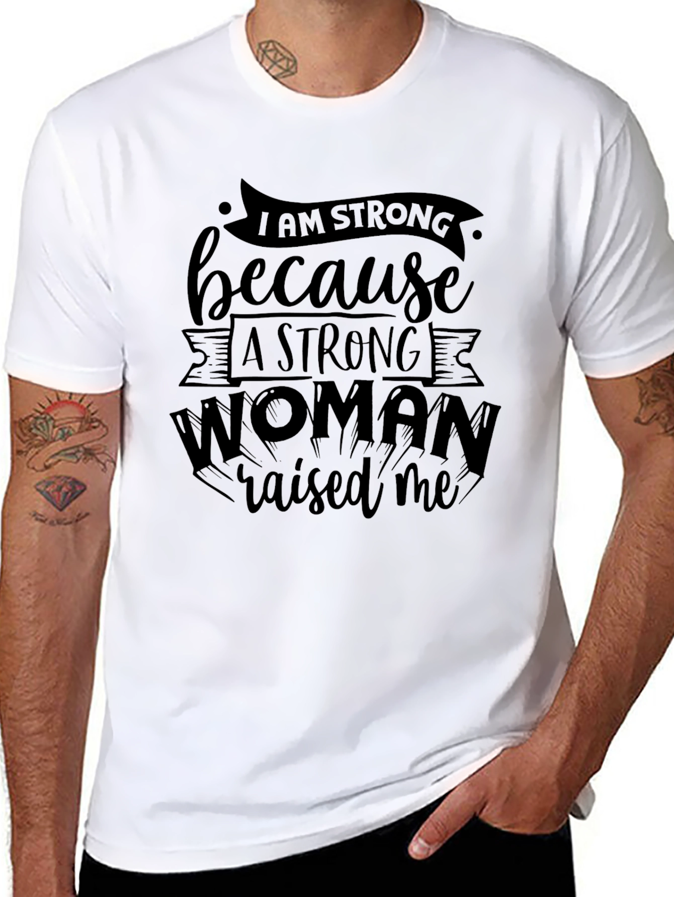 I Am Strong Woman Raised Me T-Shirt